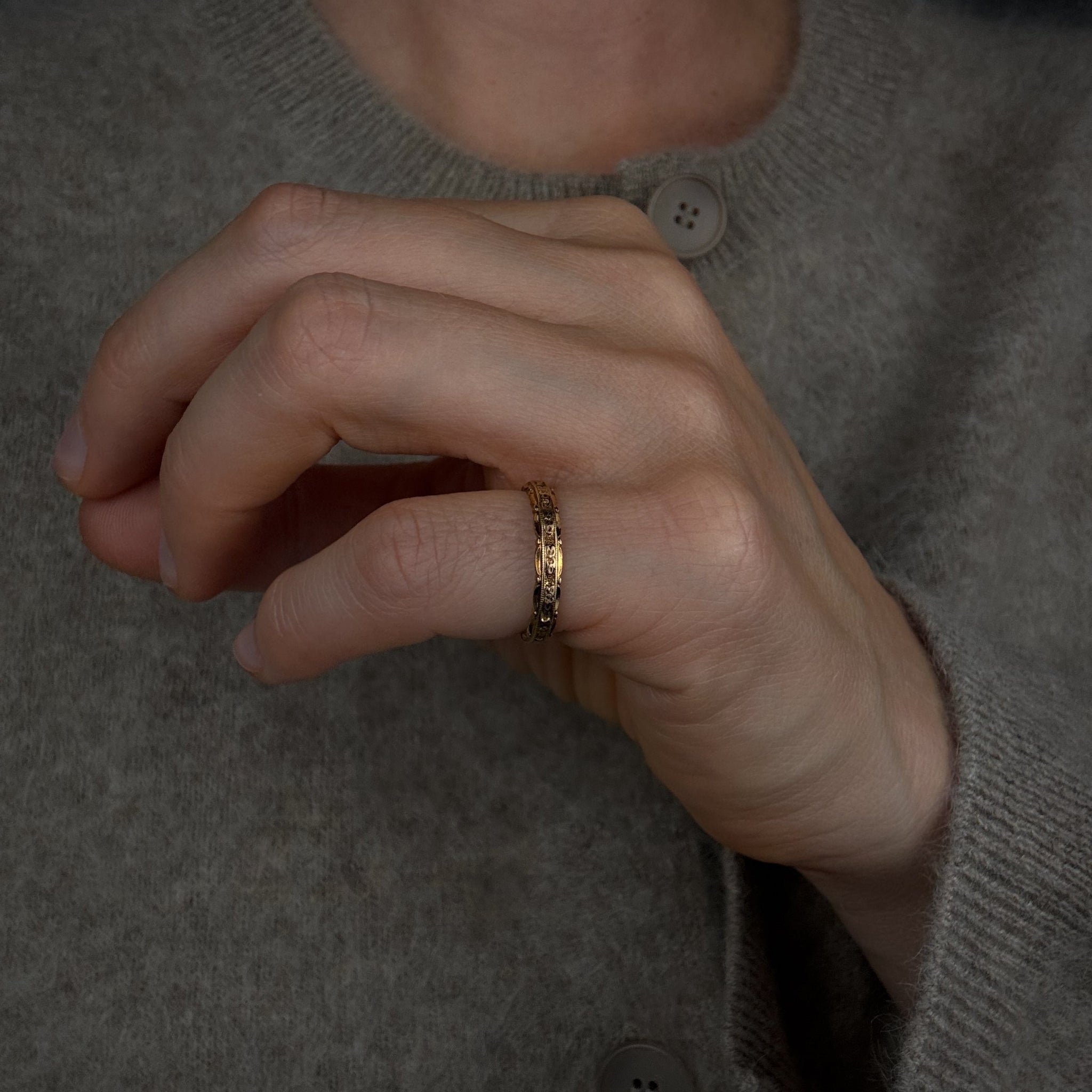 3.1 mm Antique Orange Blossom Band