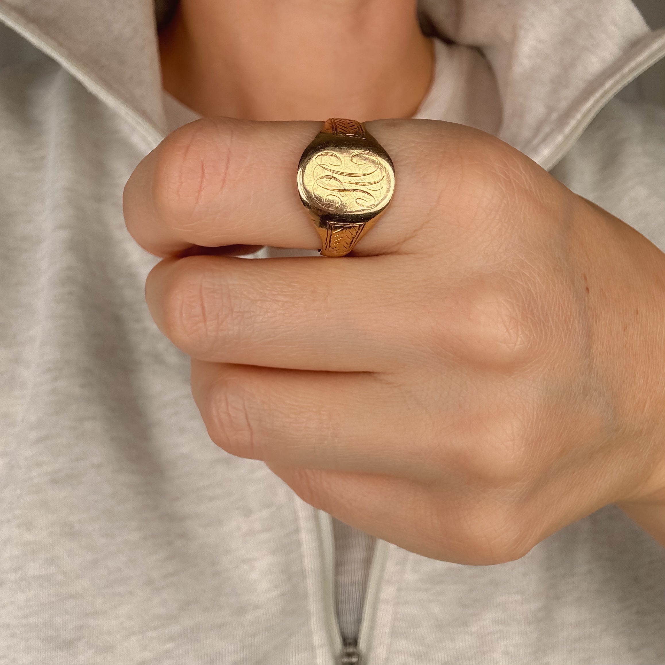'RC' Signet Ring