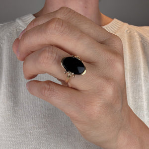 Oval Onyx Ring