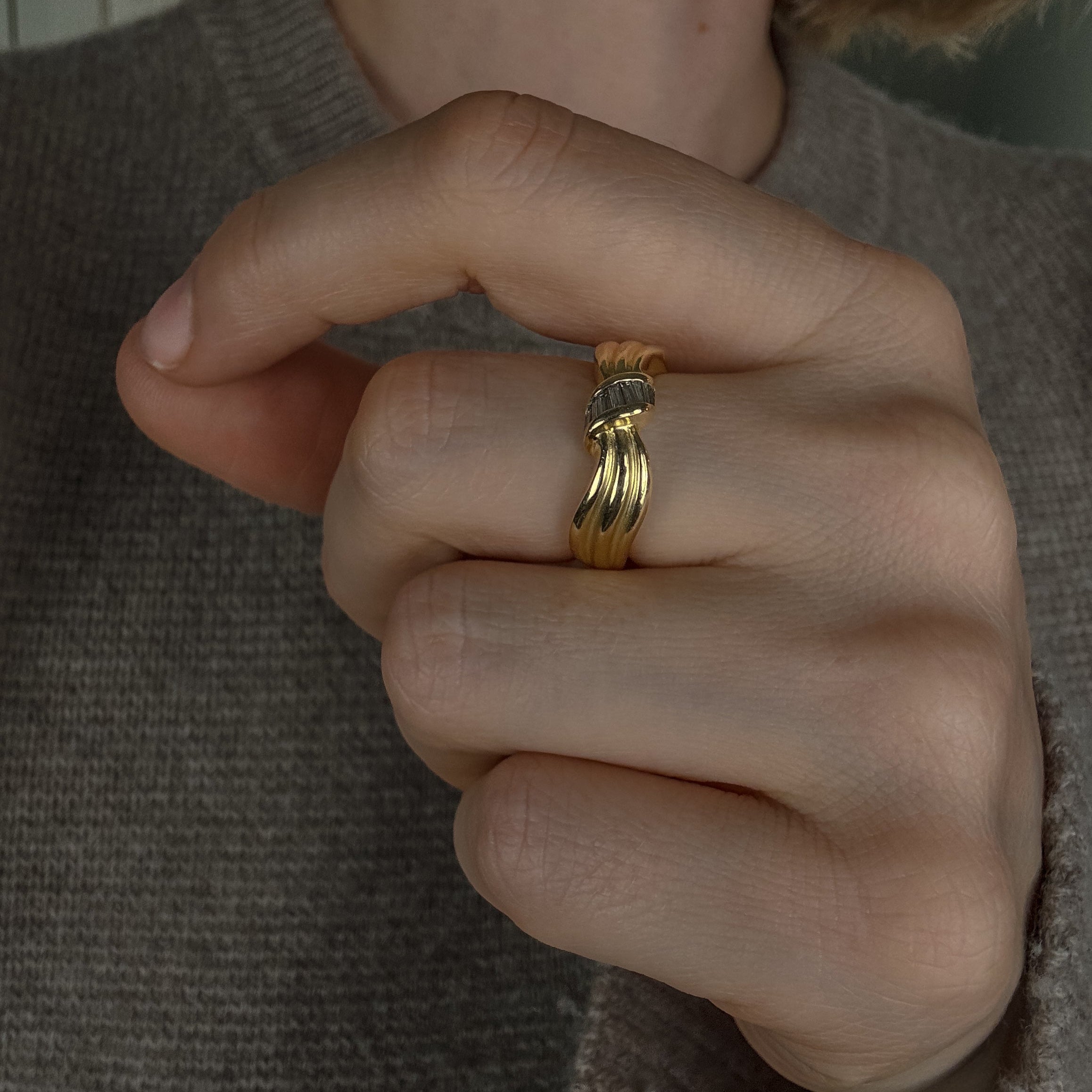 Baguette Diamond Deco Band
