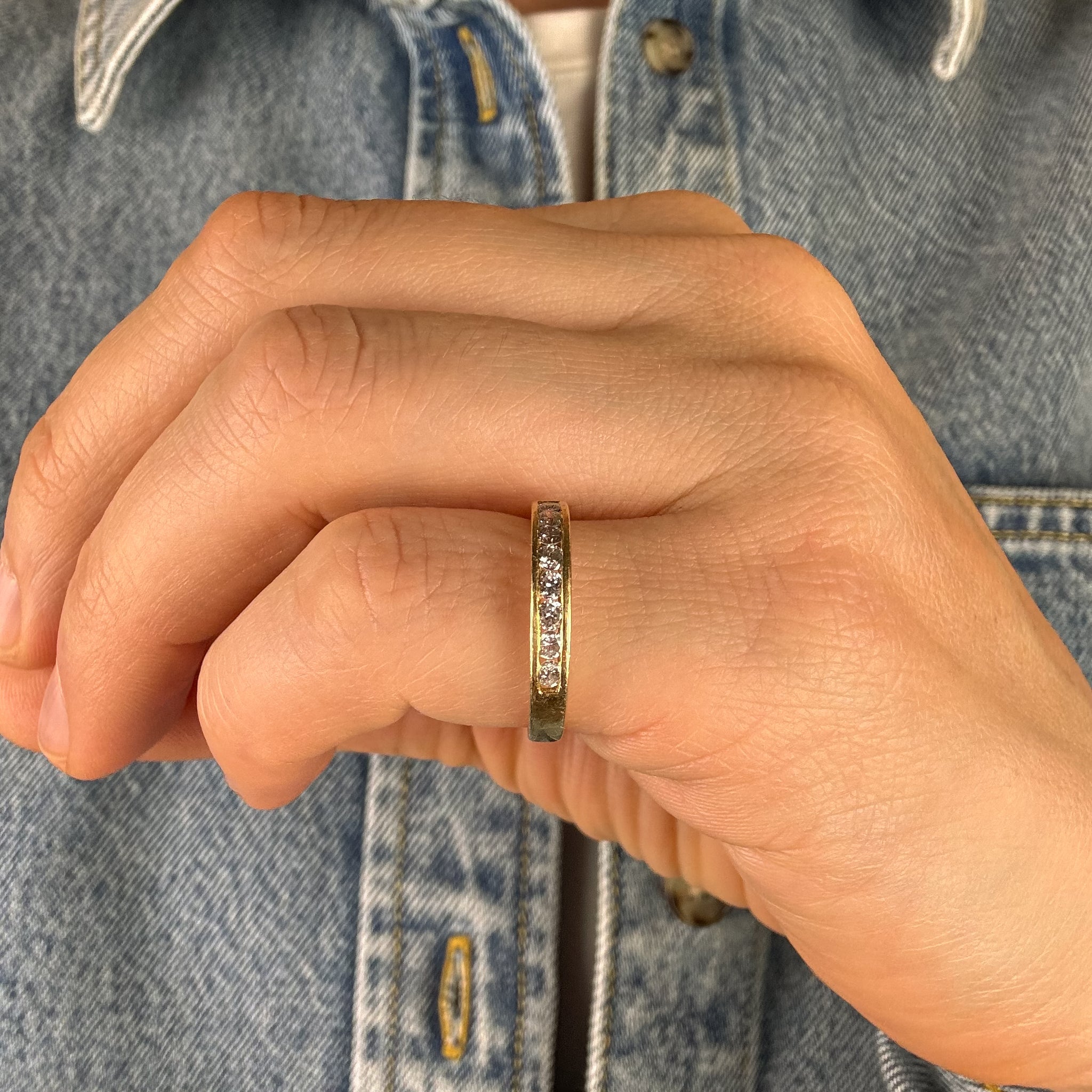 Channel Set 8 Diamond Band