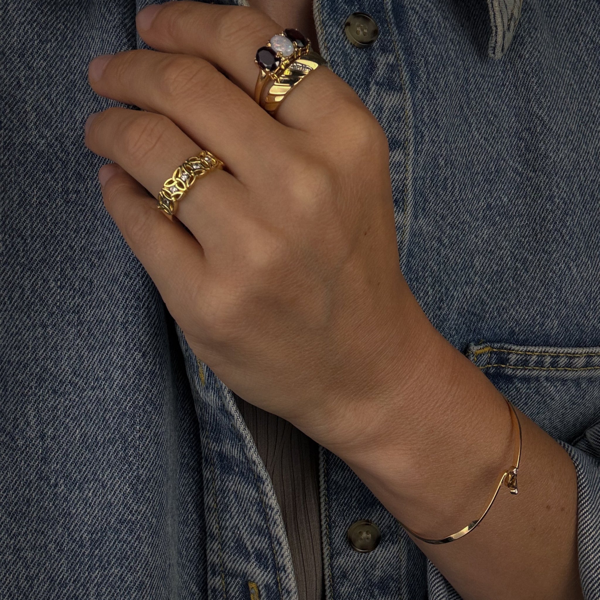 54.7mm Double Diamond Bangle