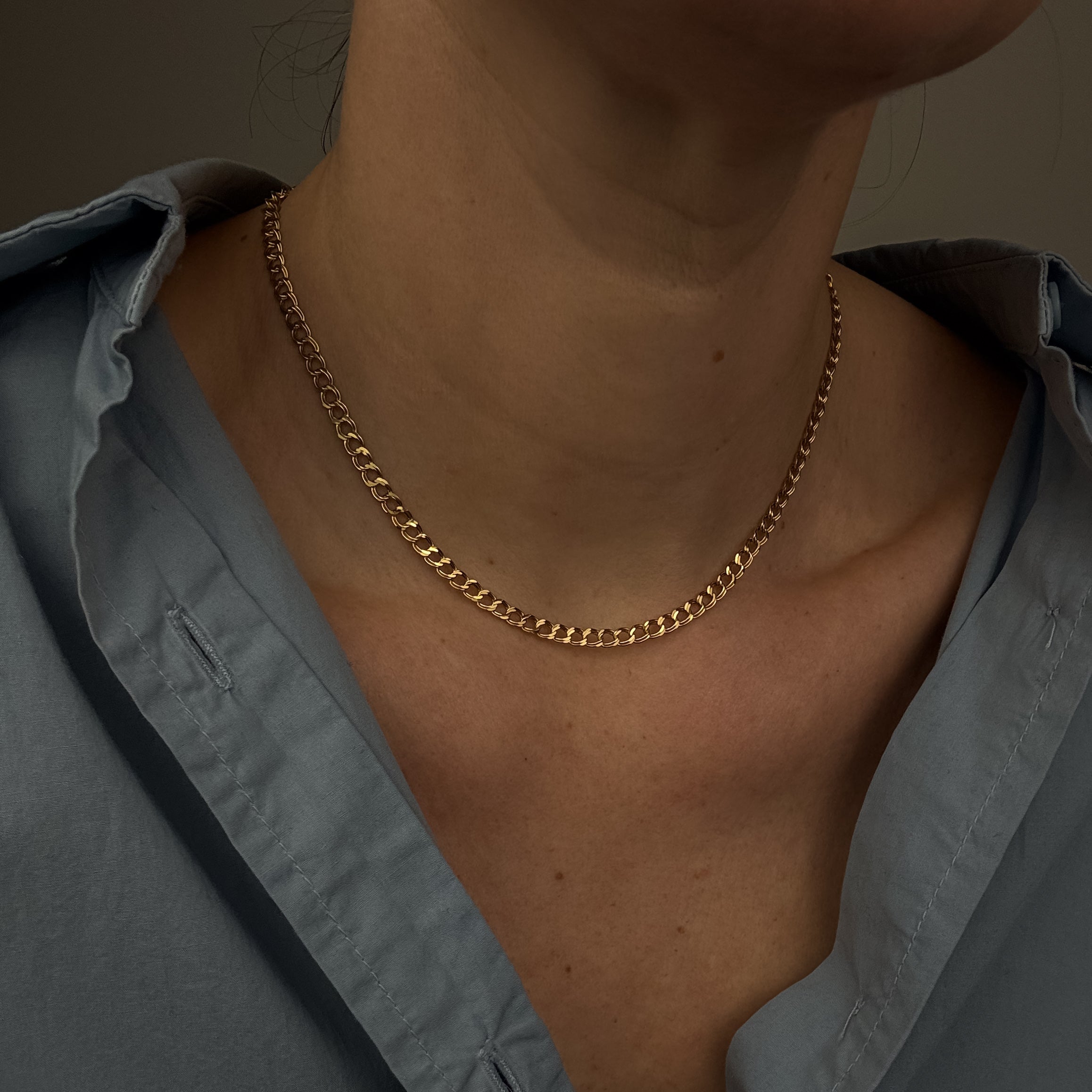 16" Loose Curb Necklace