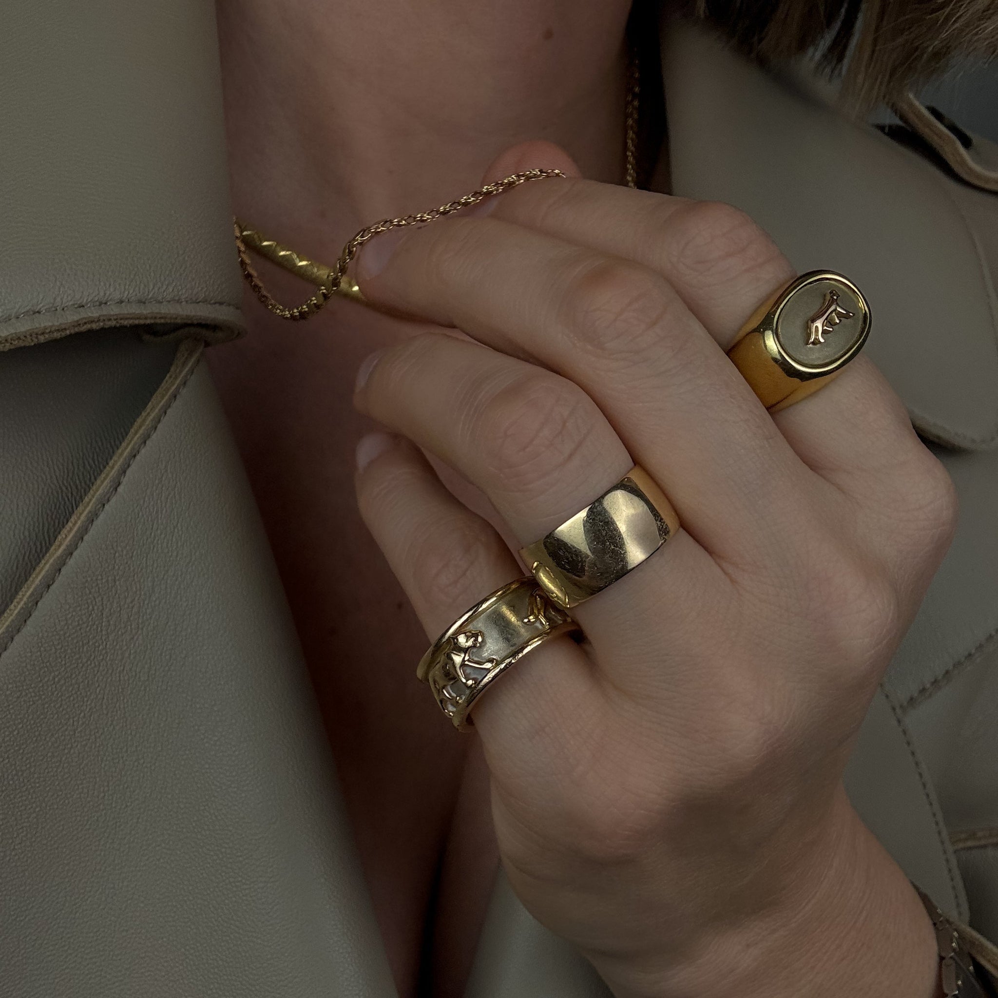 9.3mm Sculptural Cigar Band