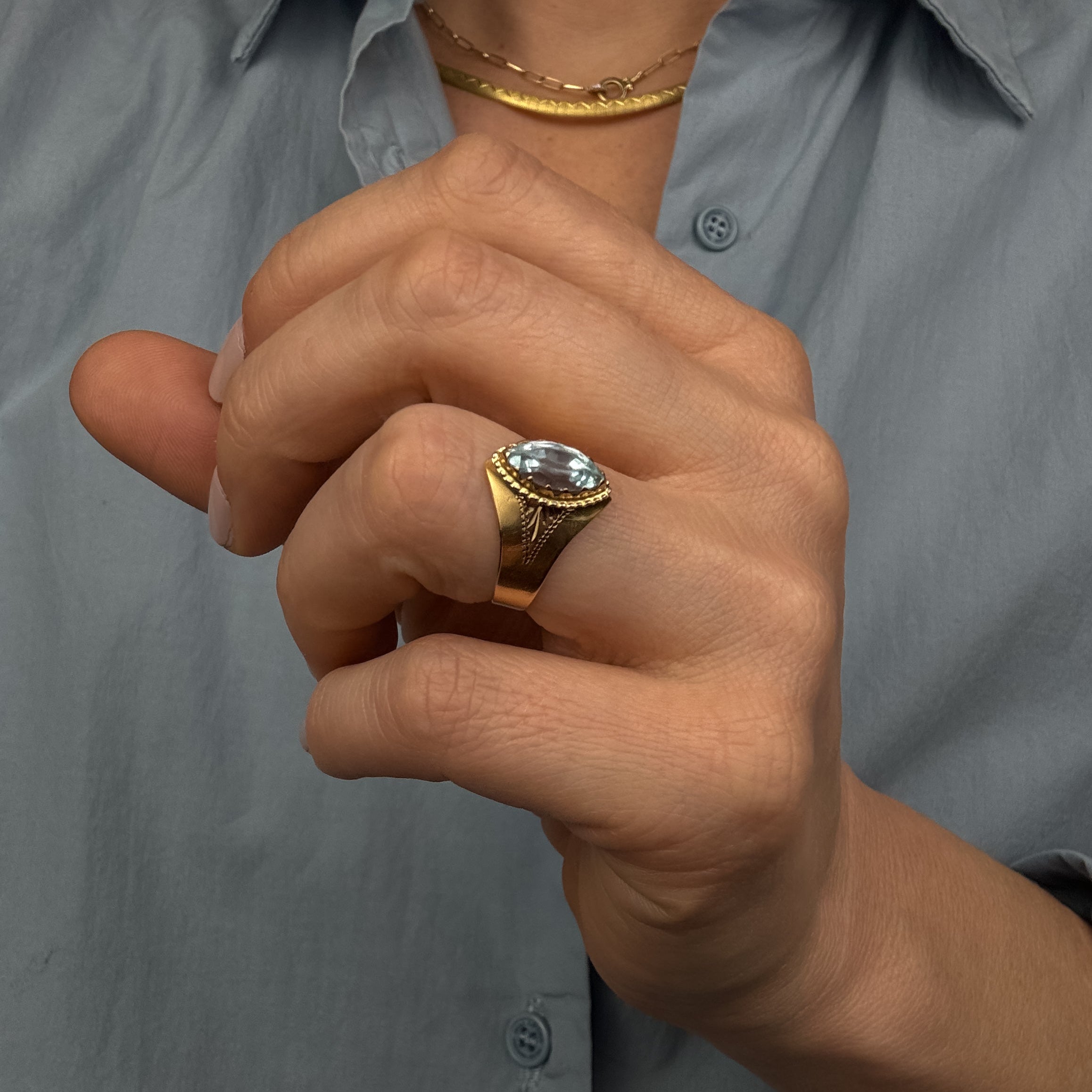 Aquamarine Ring