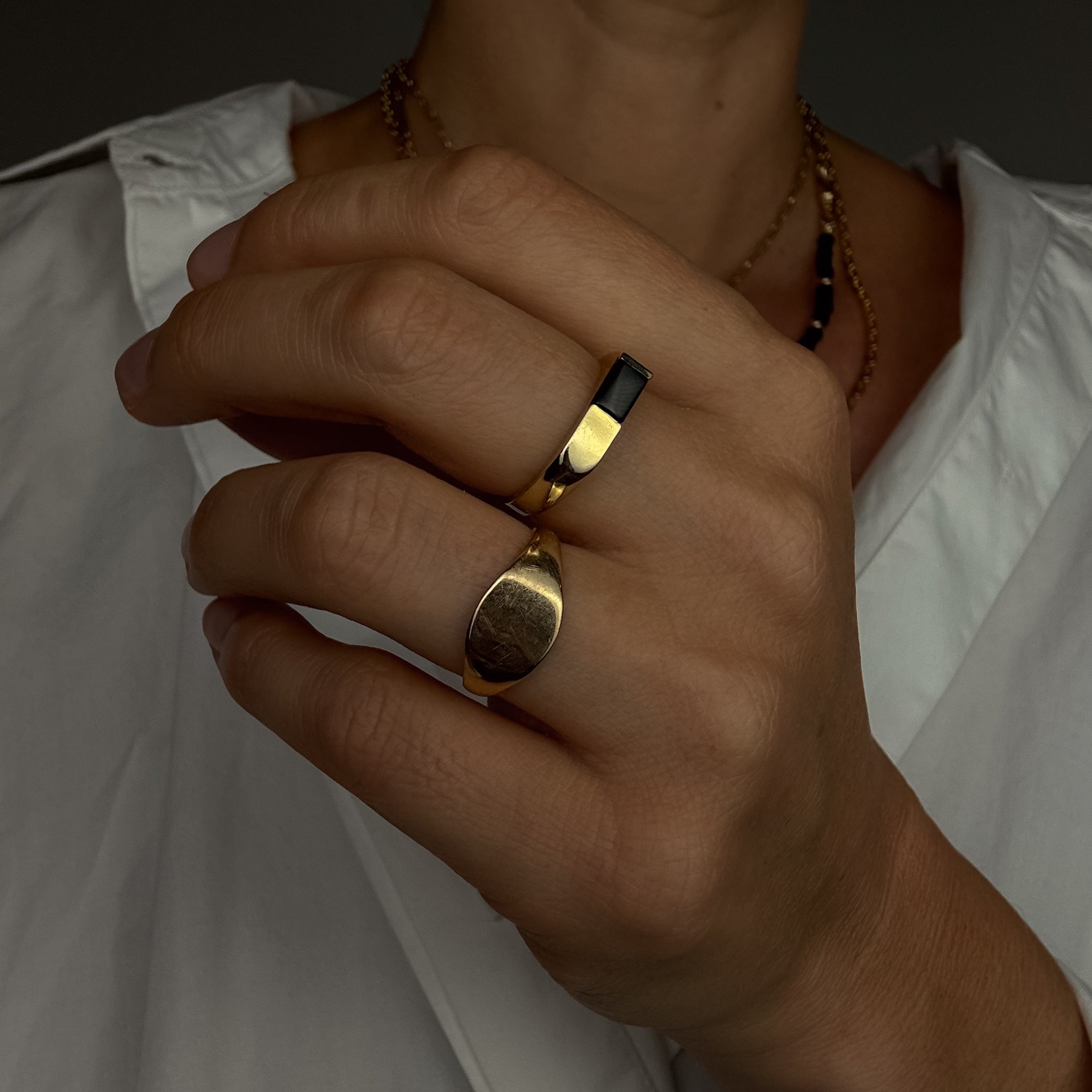 Onyx Bar Ring