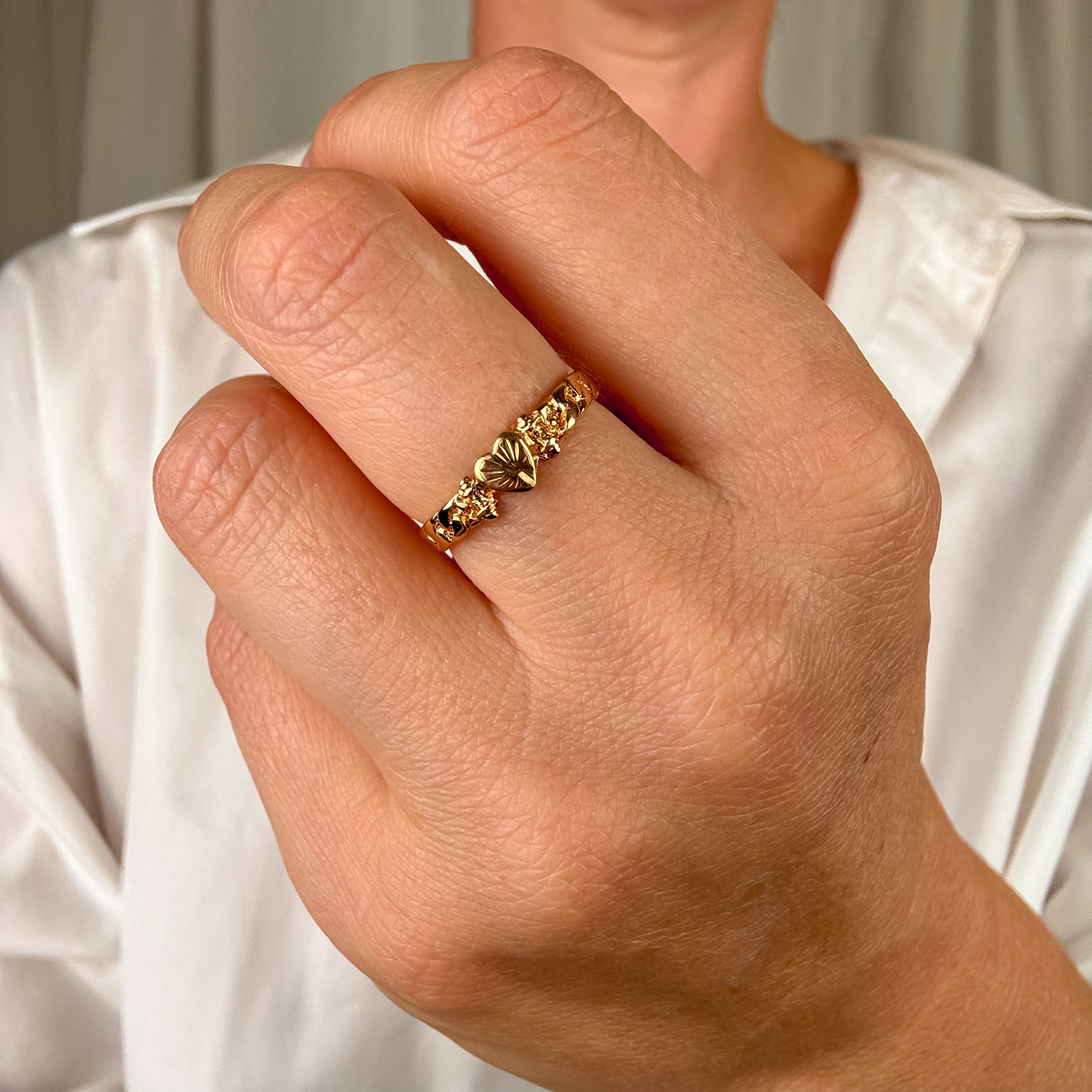 High Karat Heart Ring