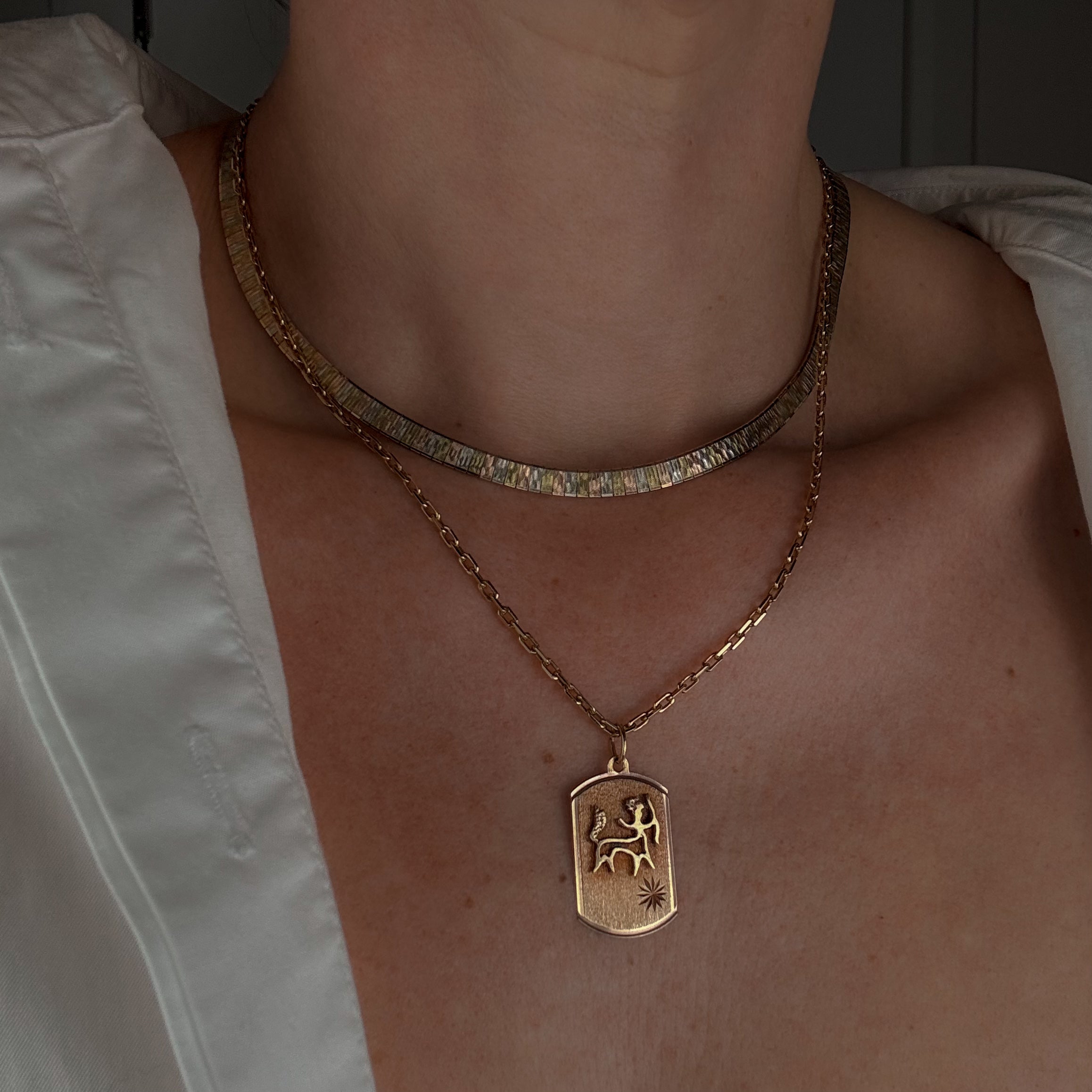 Sagittarius Dog Tag Charm