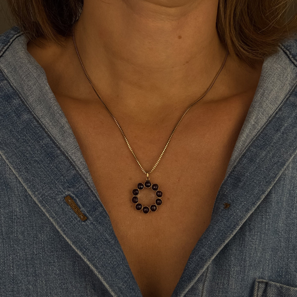 Garnet Keepsake Locket