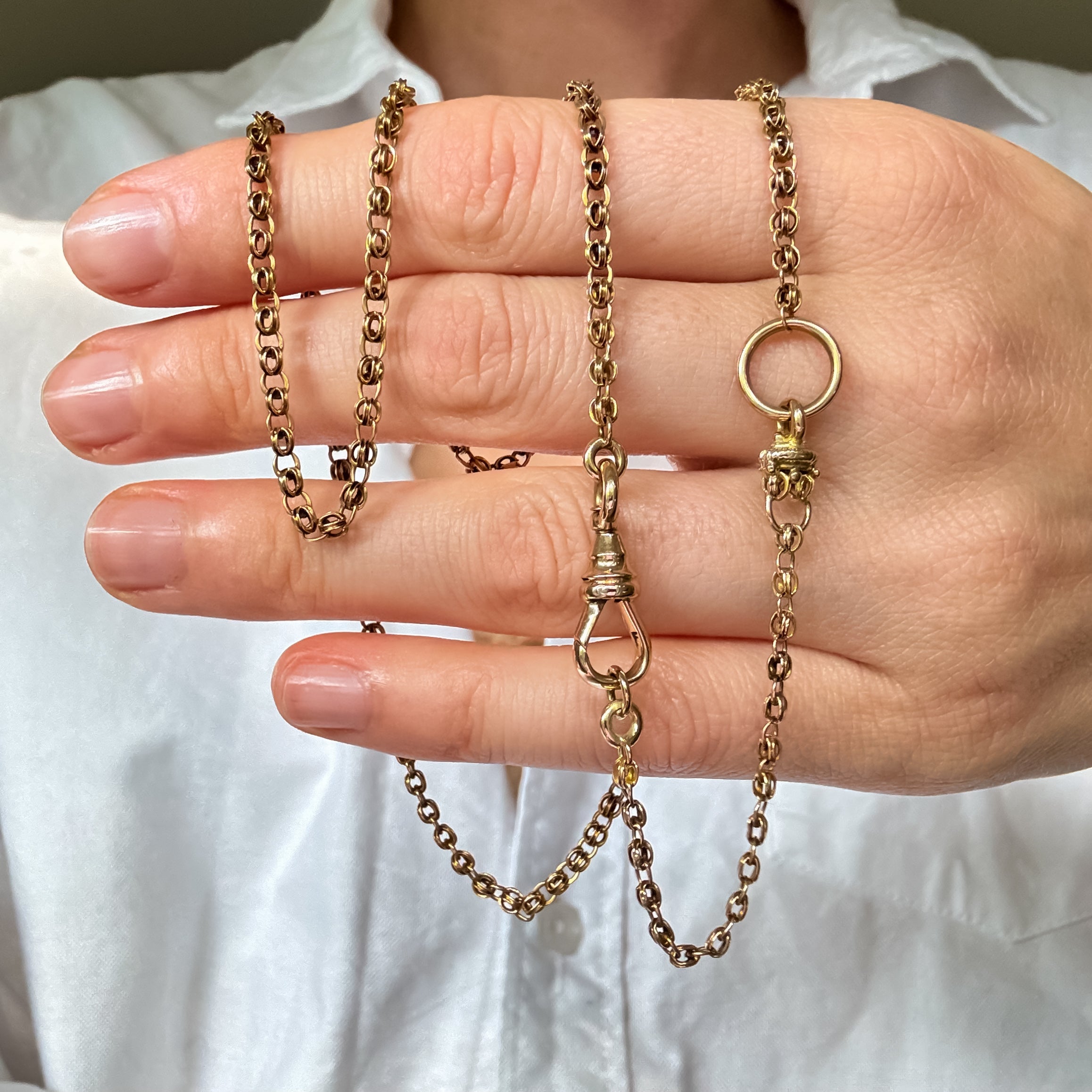 Antique Modified Belcher Chain Necklace