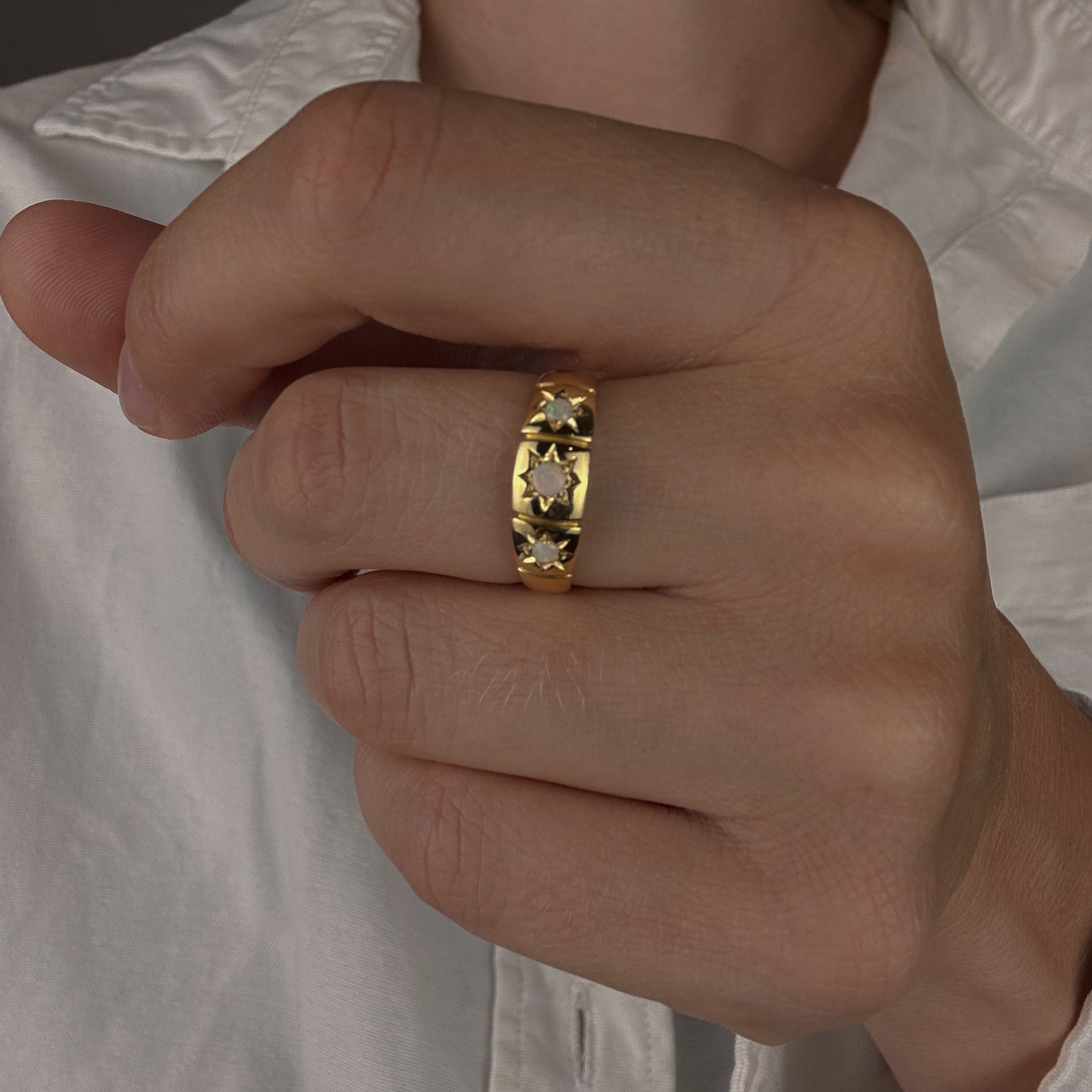 Antique Opal Trilogy Ring