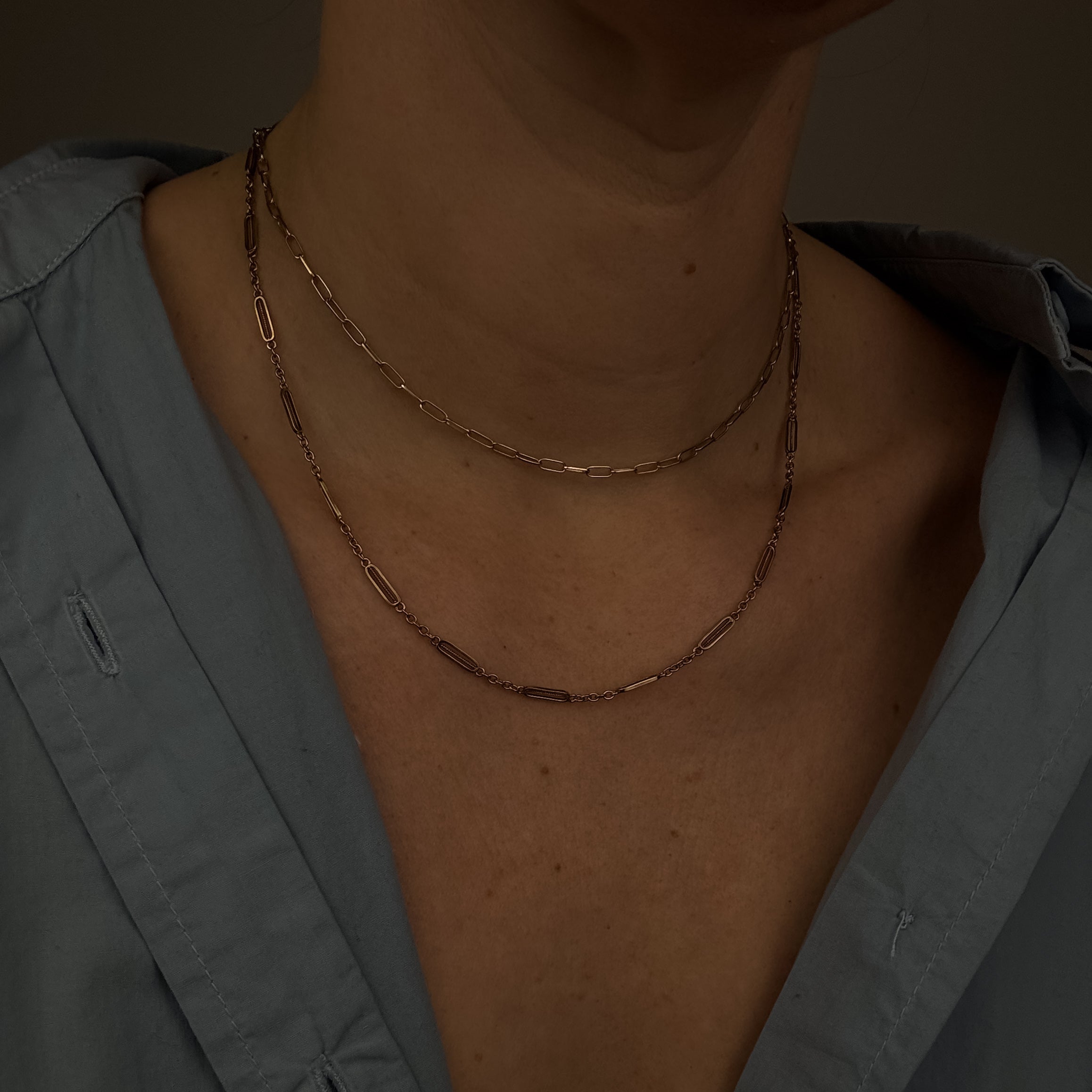 18" Intricate Link Necklace