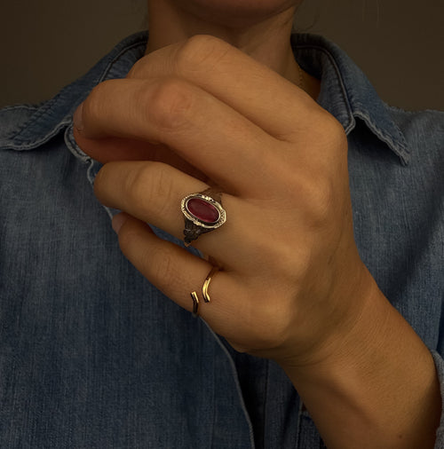 Two-Toned Topaz Ring