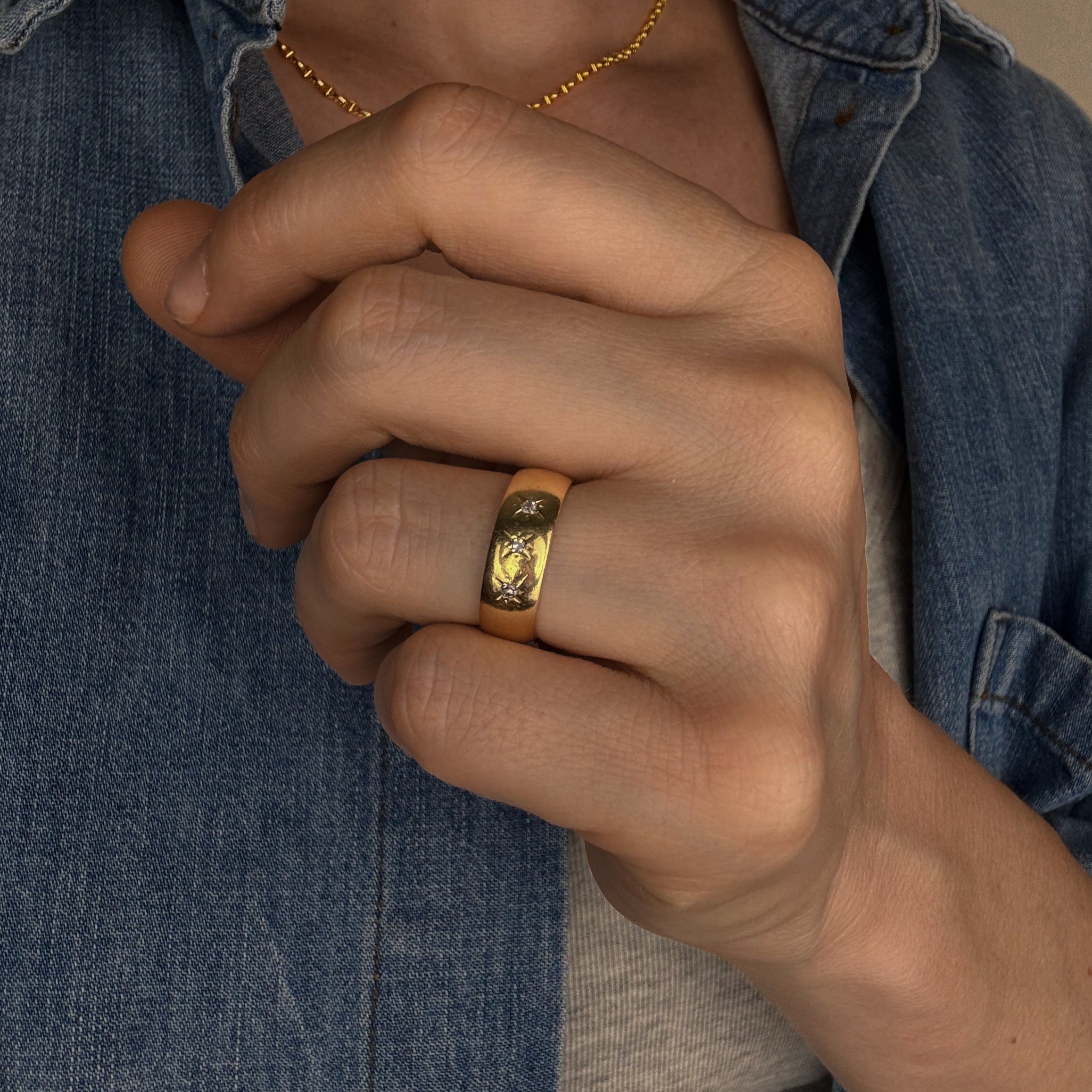 6mm Starburst Trilogy Ring