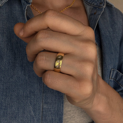 6mm Starburst Trilogy Ring