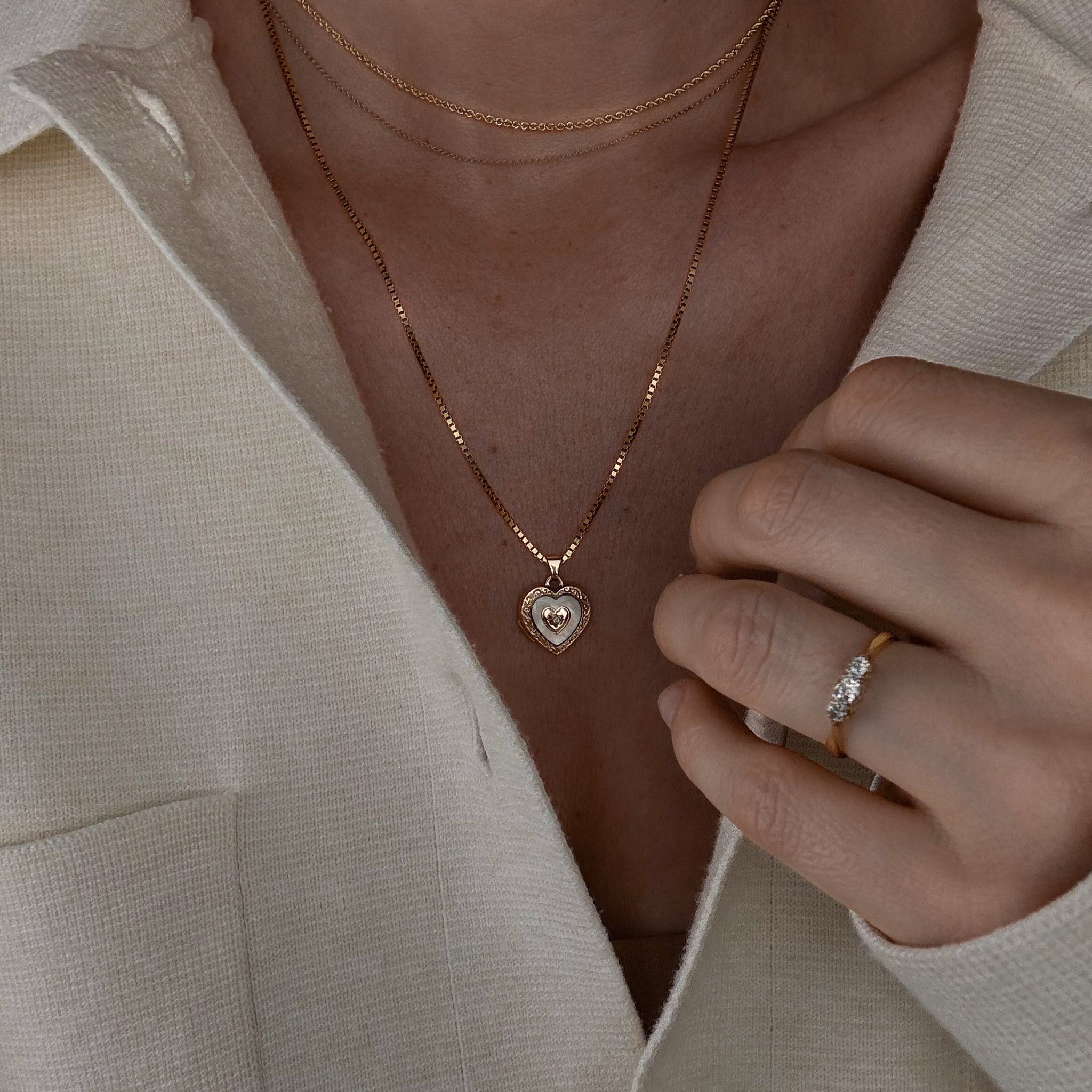Mother of Pearl Locket