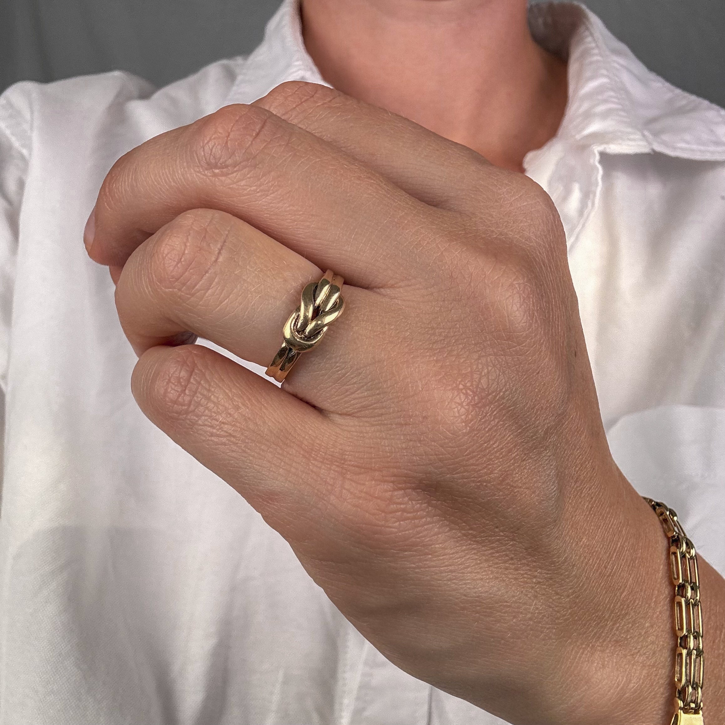 British Hallmarked Love Knot Ring