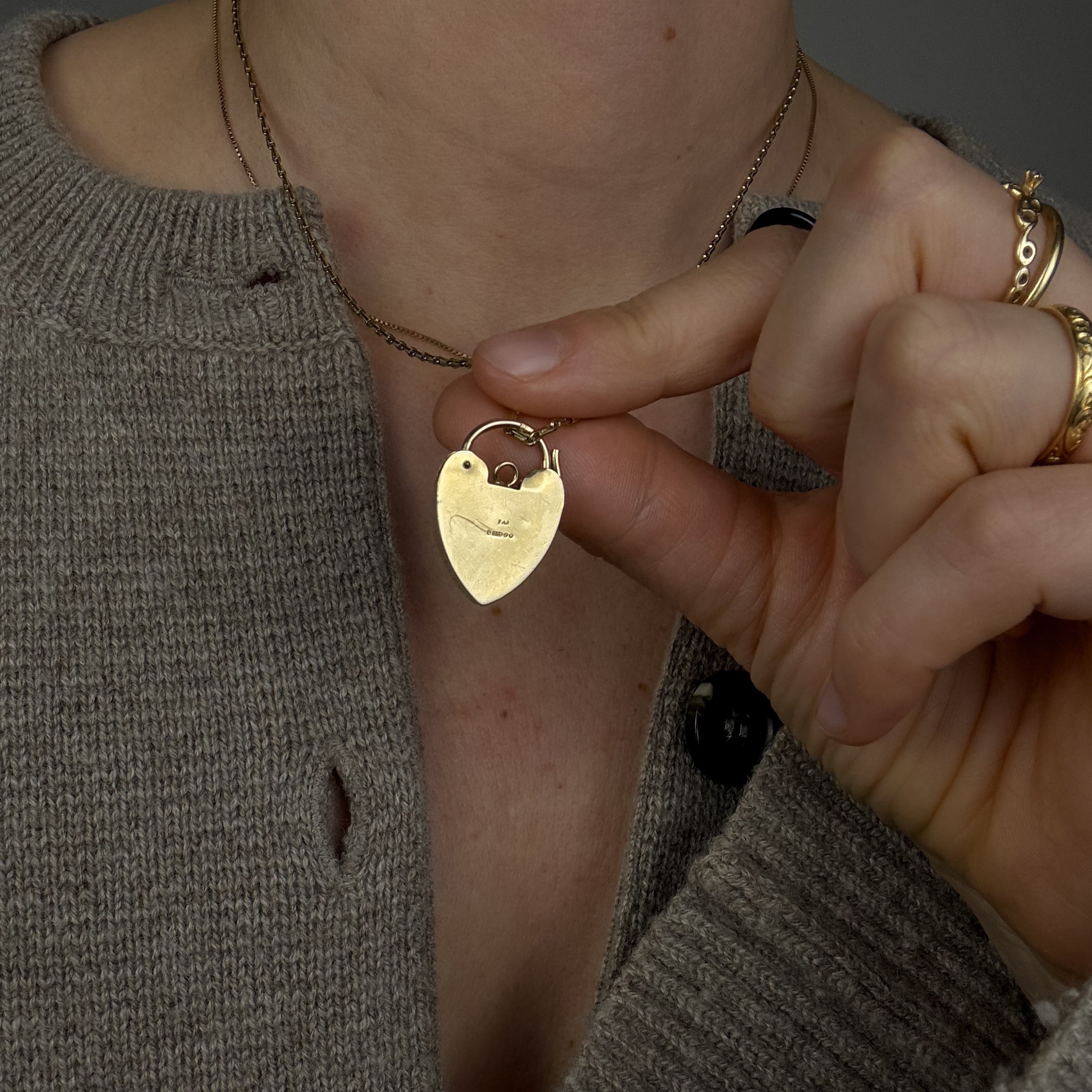 Antique Heart Clasp