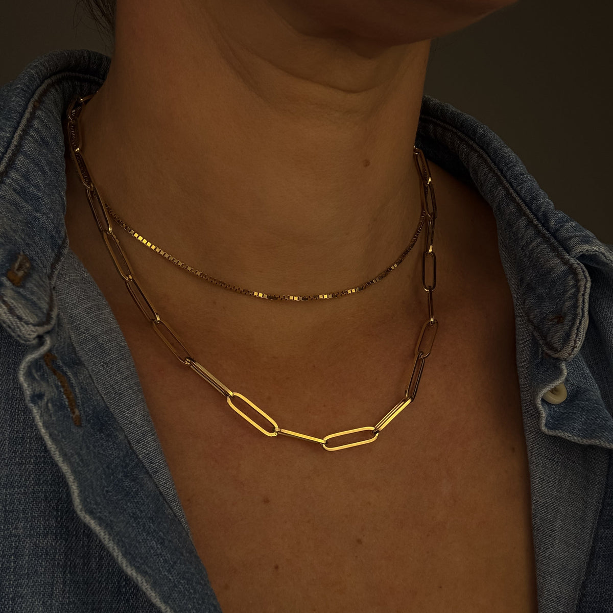 18" Paperclip Necklace