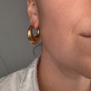 33.2 mm Puffy Large Gold Hoops