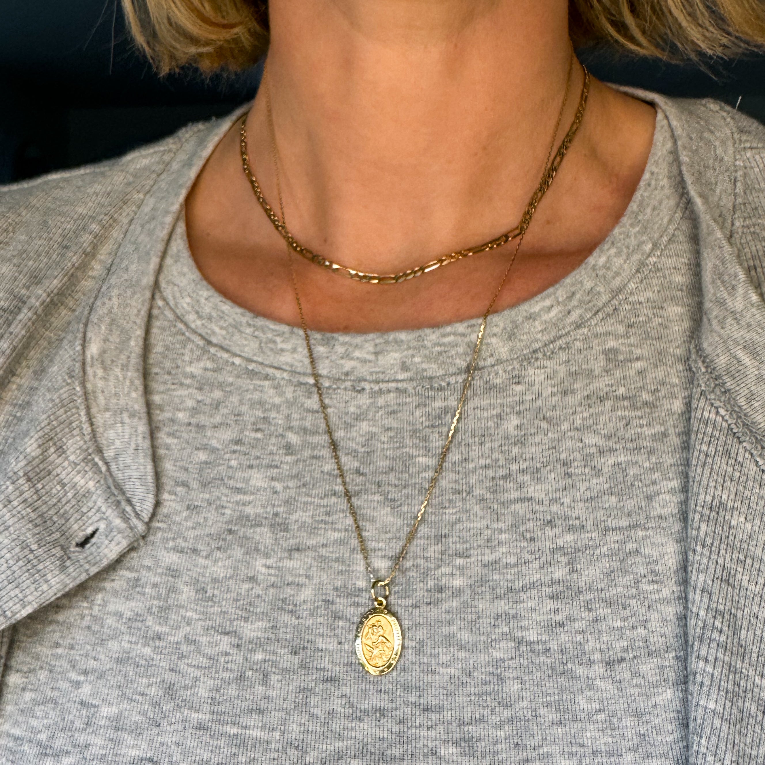 Oval Saint Christopher Pendant