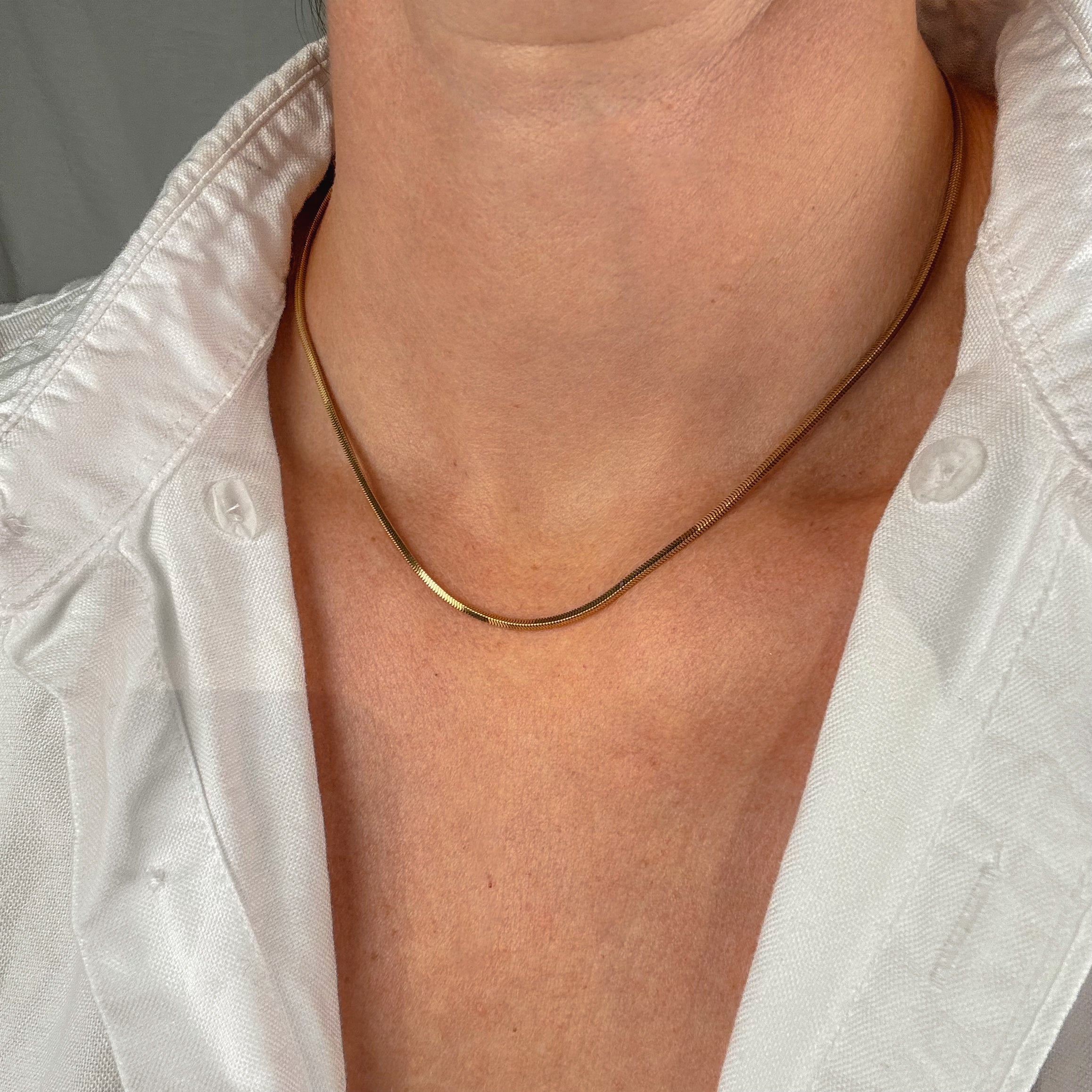 vintage 16.5" Snake Chain
