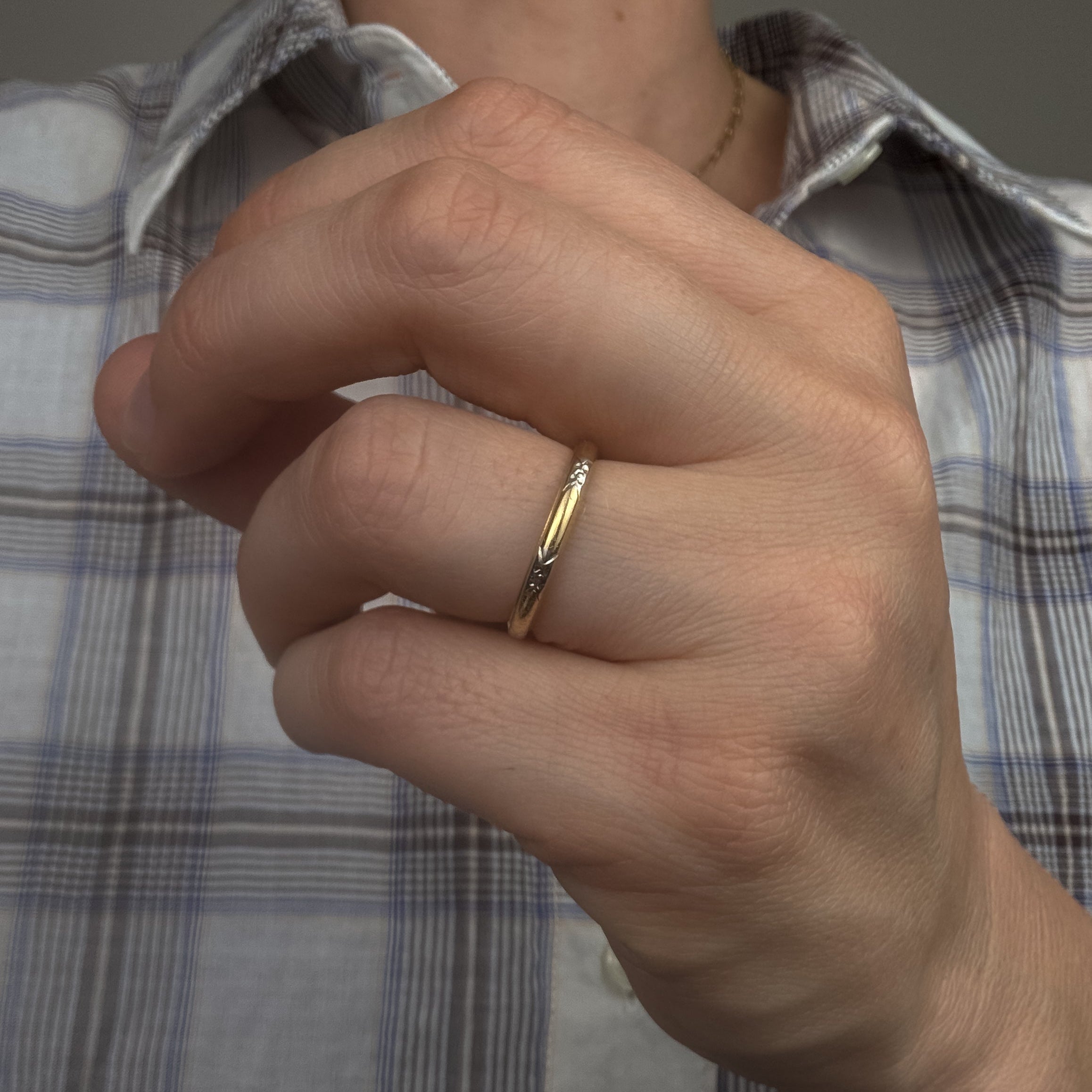 Two-toned Orange Blossom Band