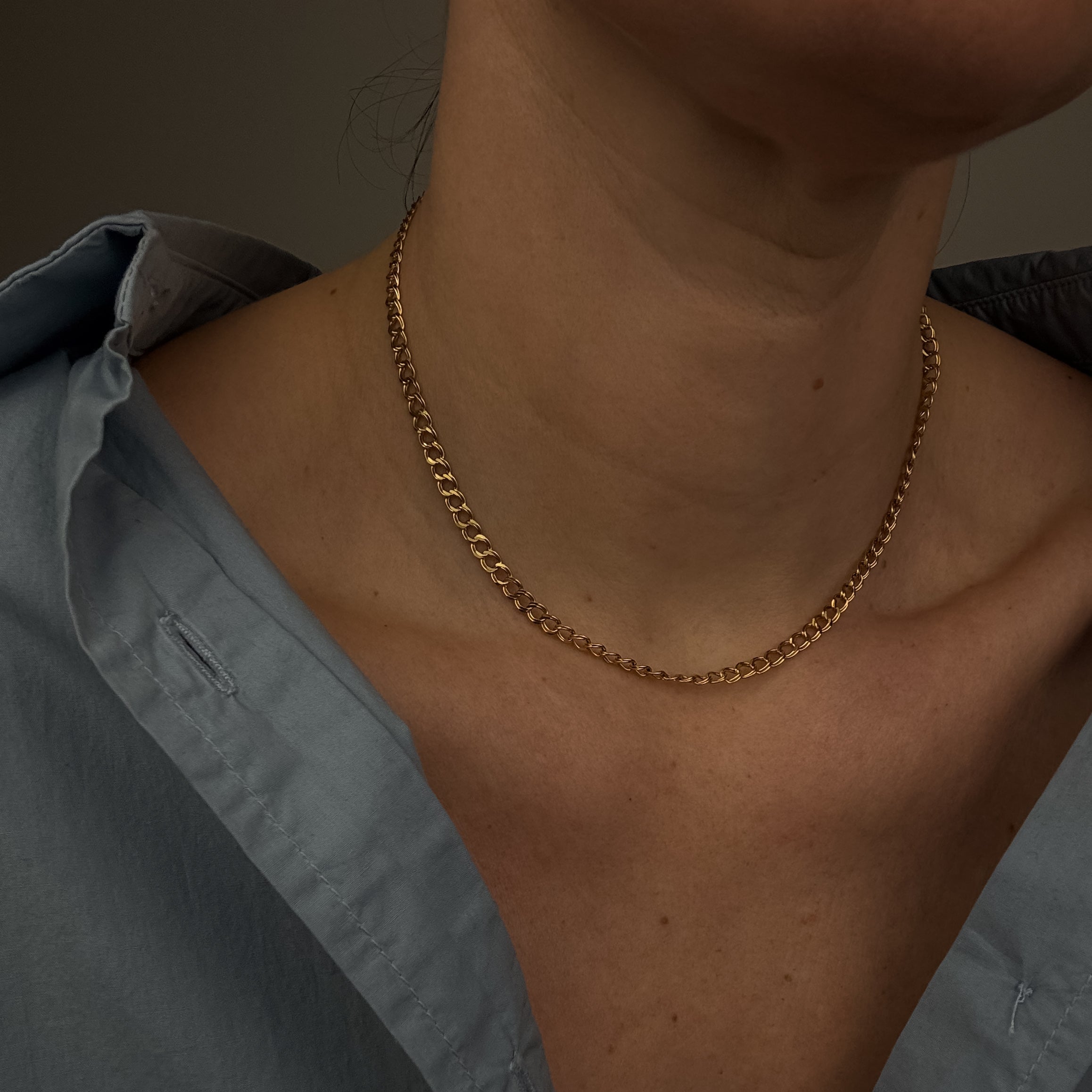 16" Loose Curb Necklace