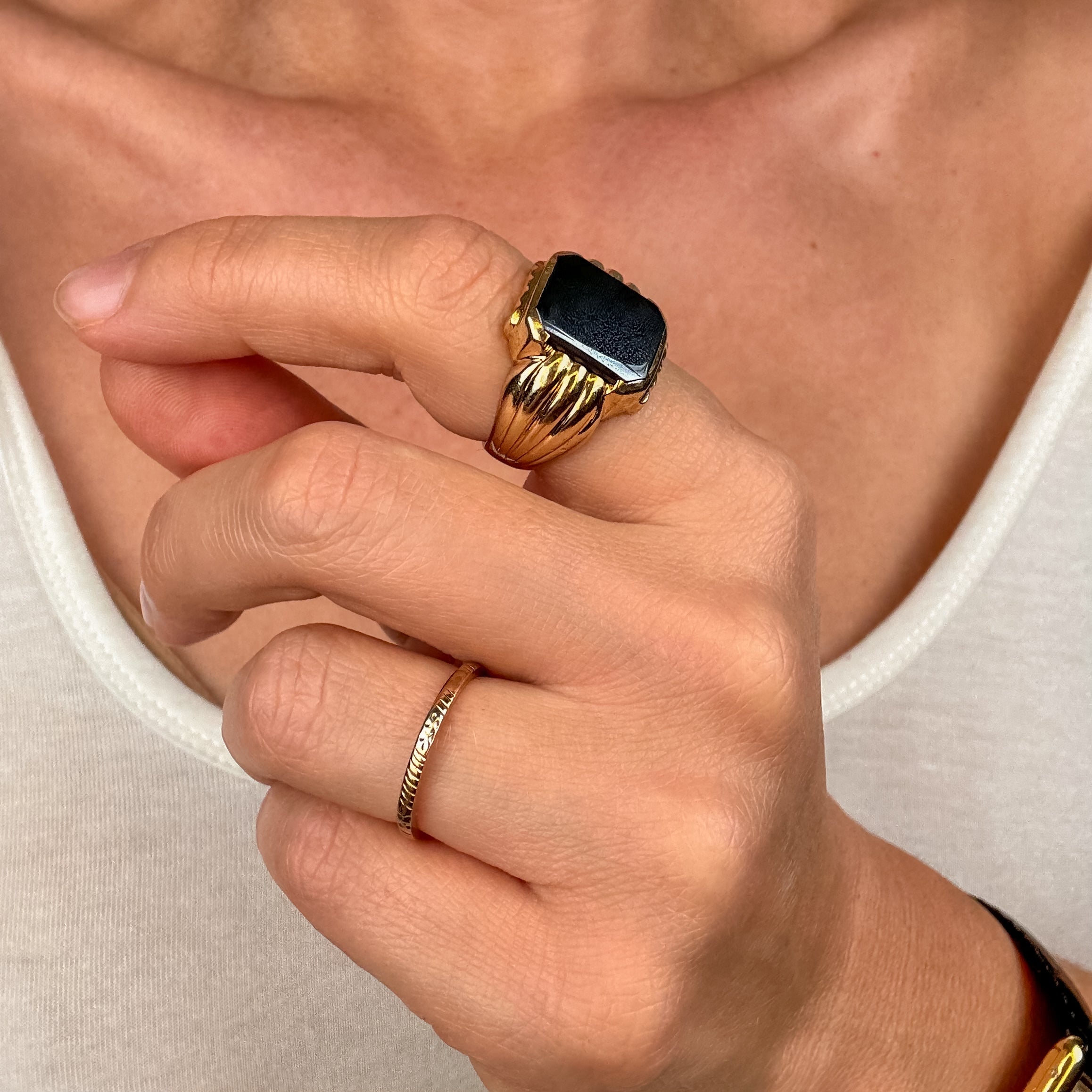 Bold Onyx Ring