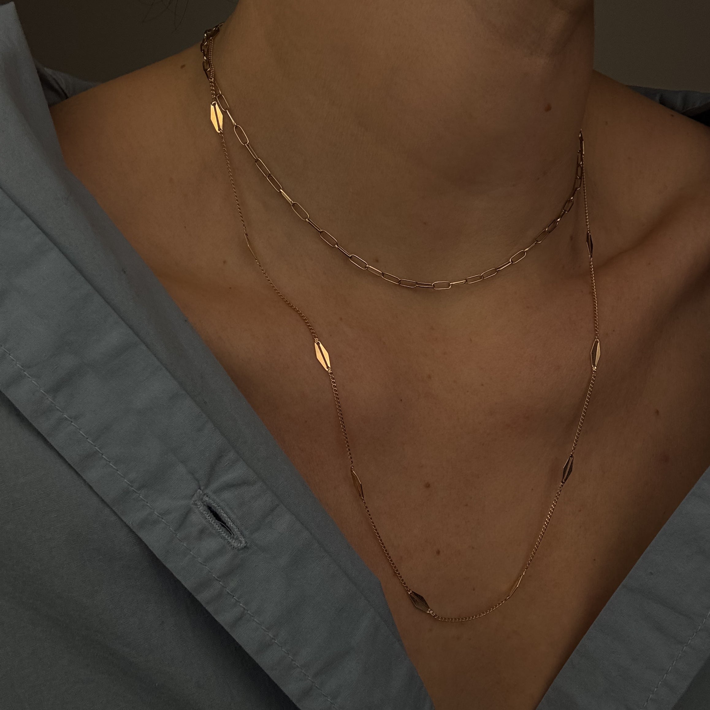 22" Marquise Link Necklace