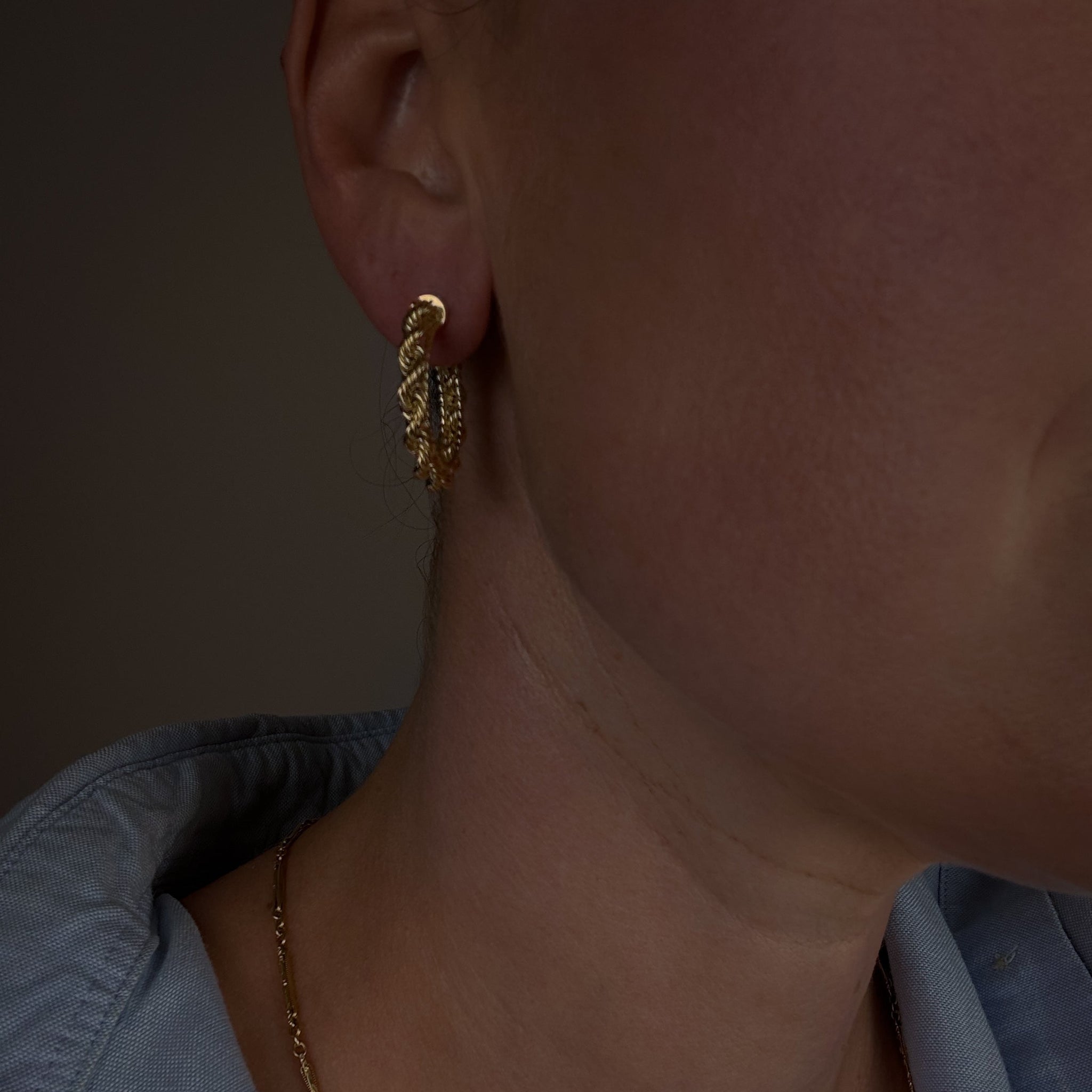 27.5mm Rope Twist Hoops