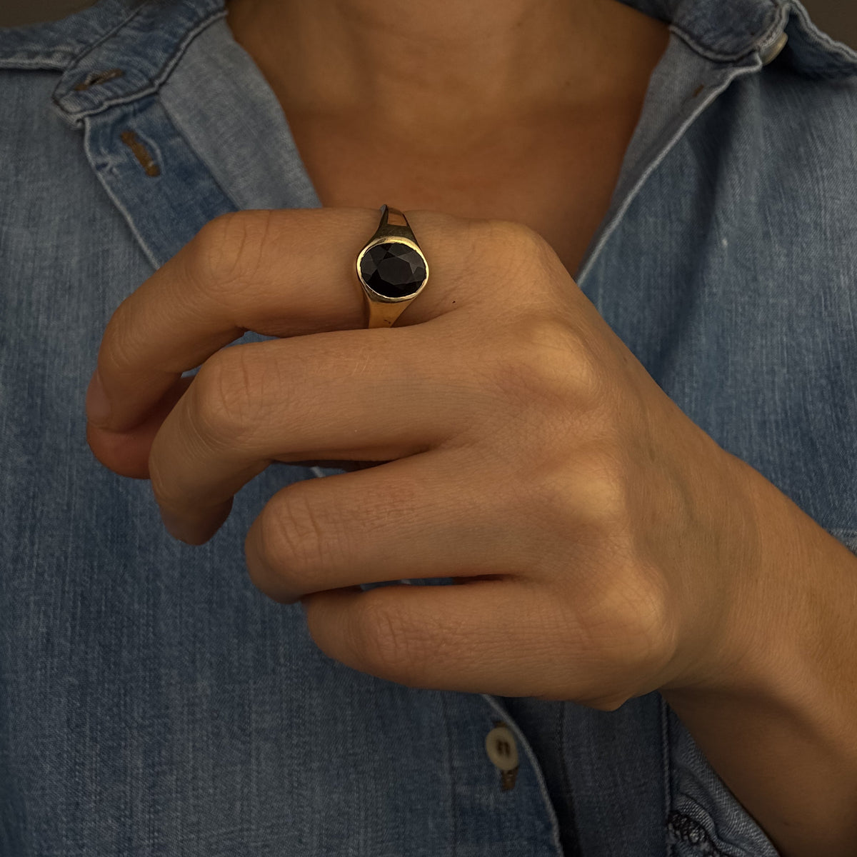 Garnet Signet Ring