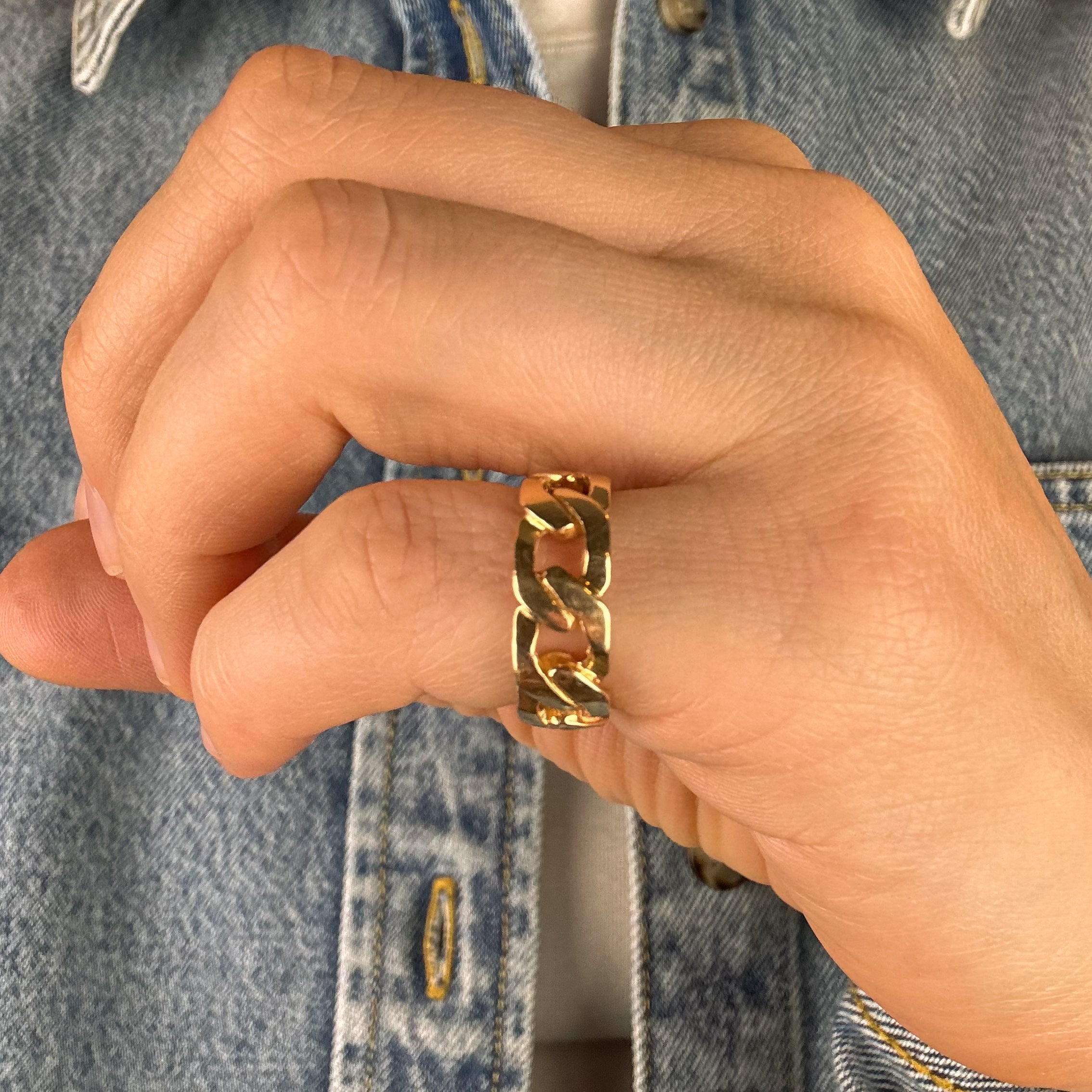 Chain Link Gold Band