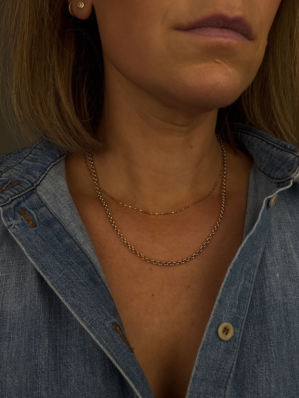 16-18.5" Rolo Chain Necklace