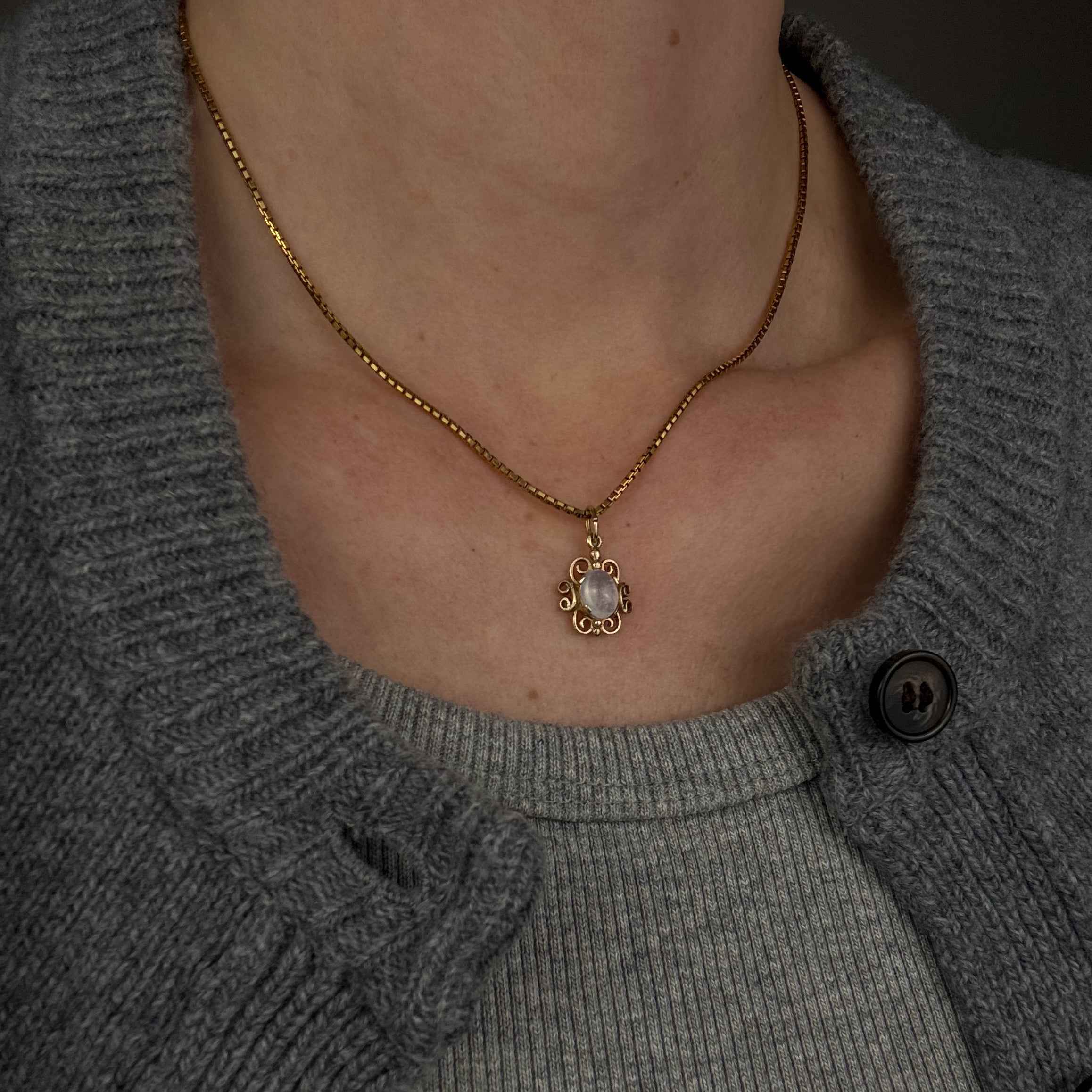 Romantic Moonstone Pendant
