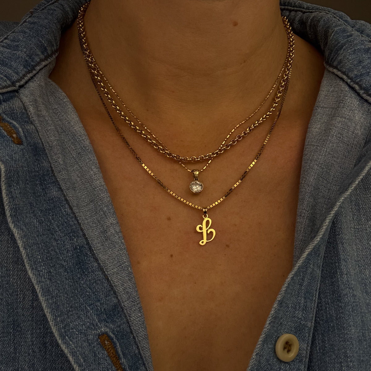 Cursive 'L' Charm