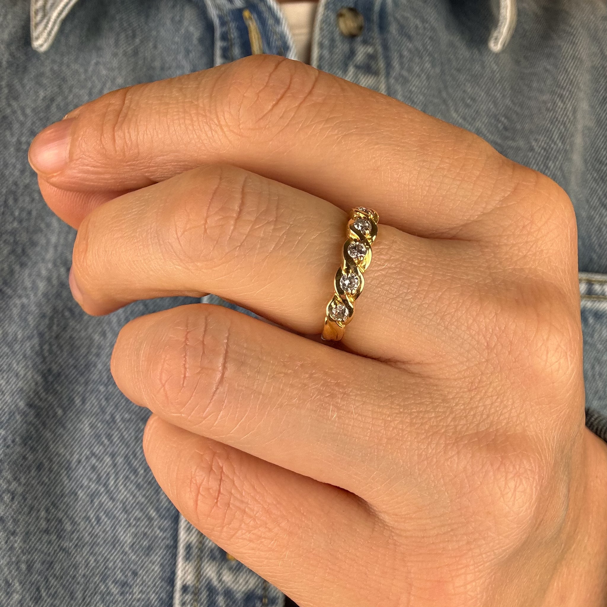 Wavey 5 Diamond Band