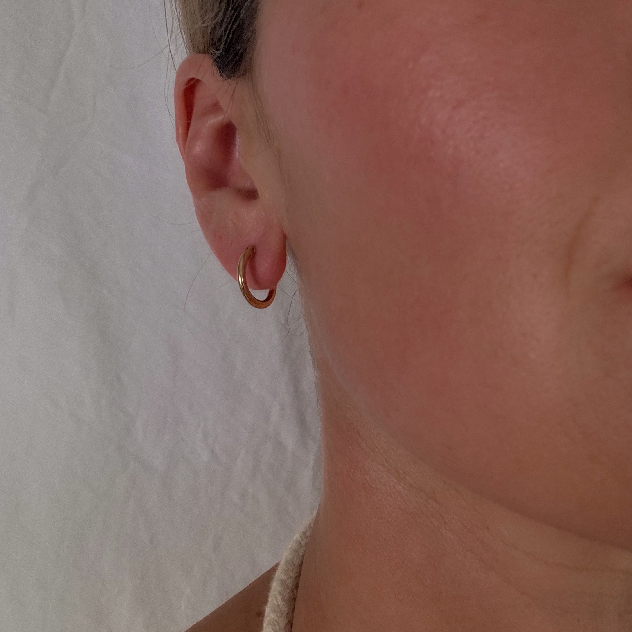 14 mm Classic Gold Hoops