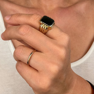 Bold Onyx Ring