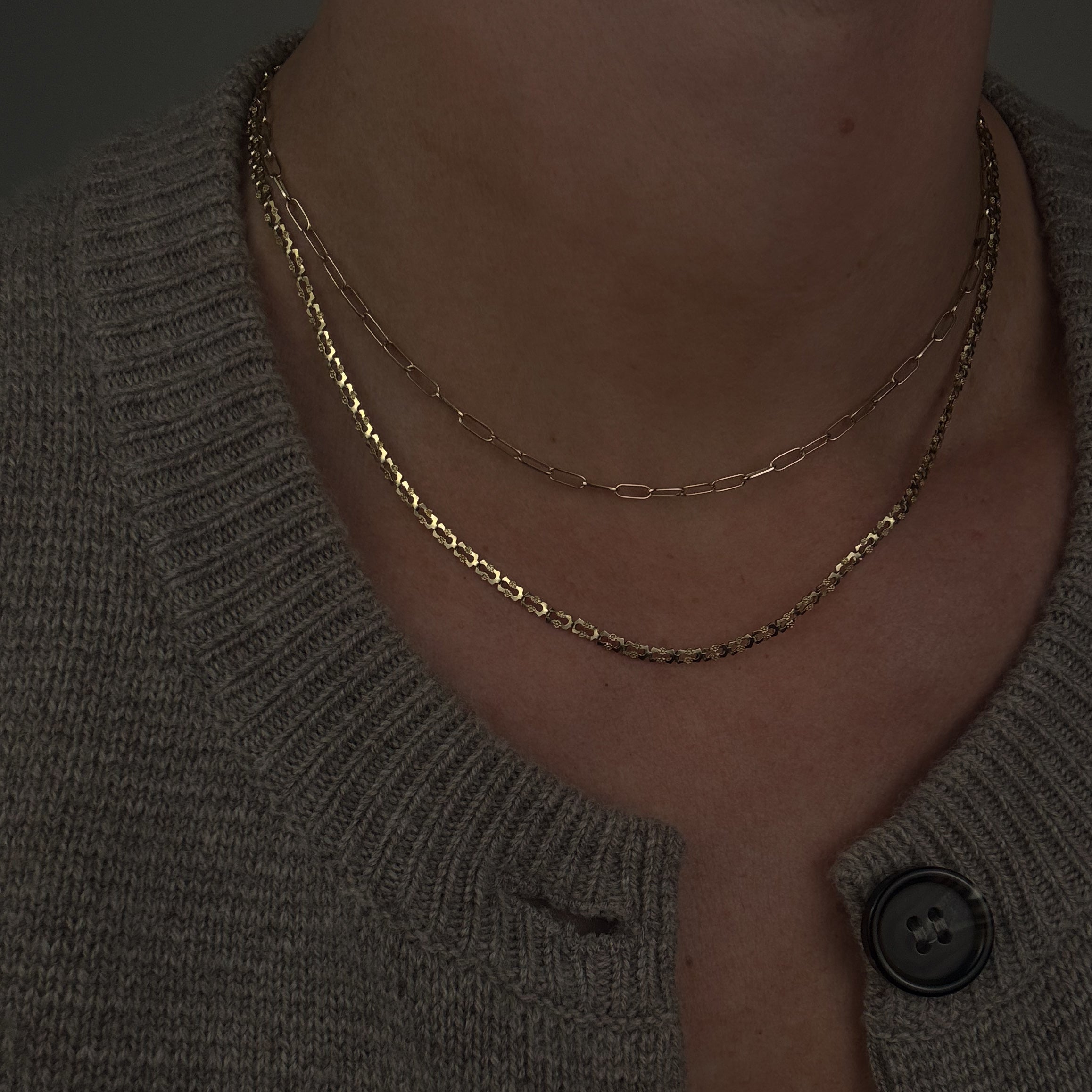 17.5" Forget-Me-Not Gold Chain