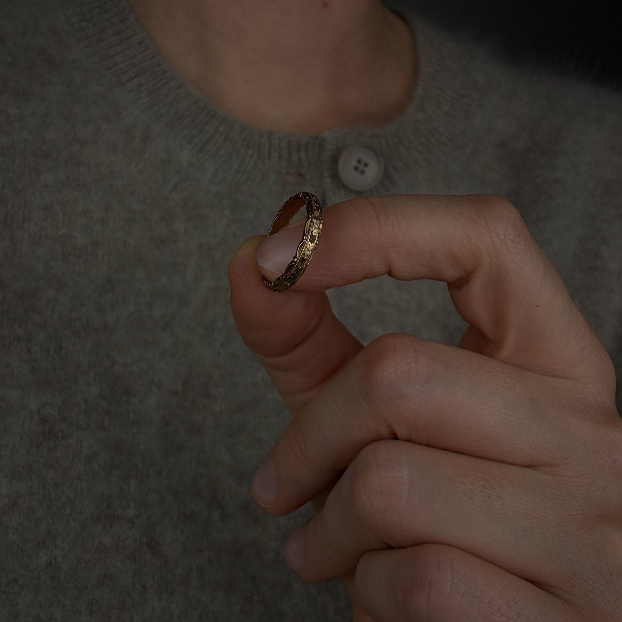 3.1 mm Antique Orange Blossom Band