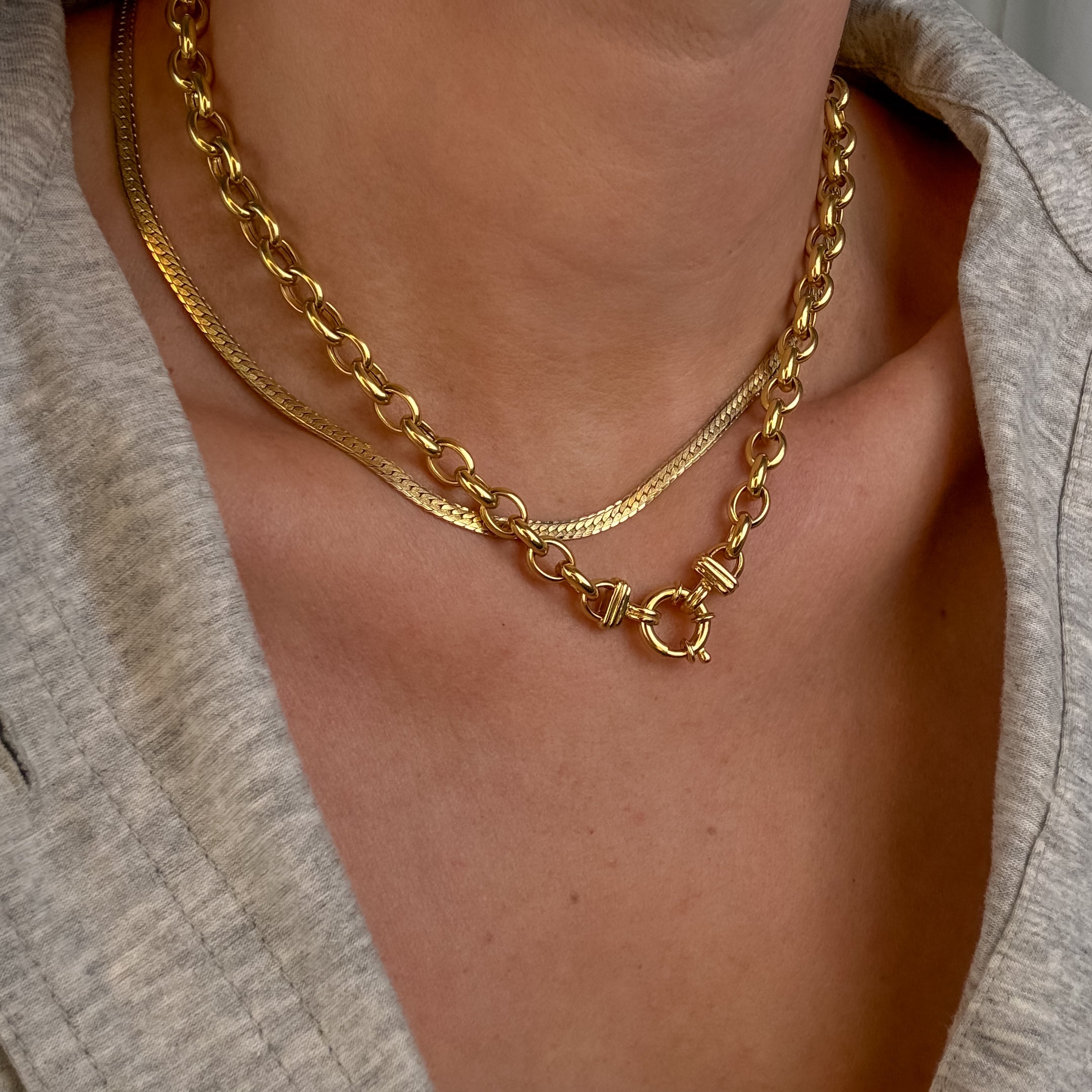 17" Rolo Link Chain Necklace