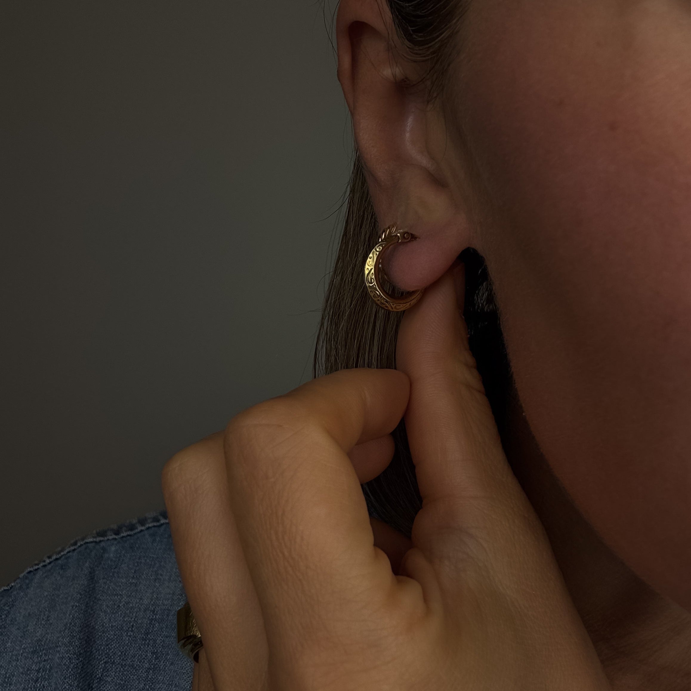 16.2mm Scrollwork Hoops