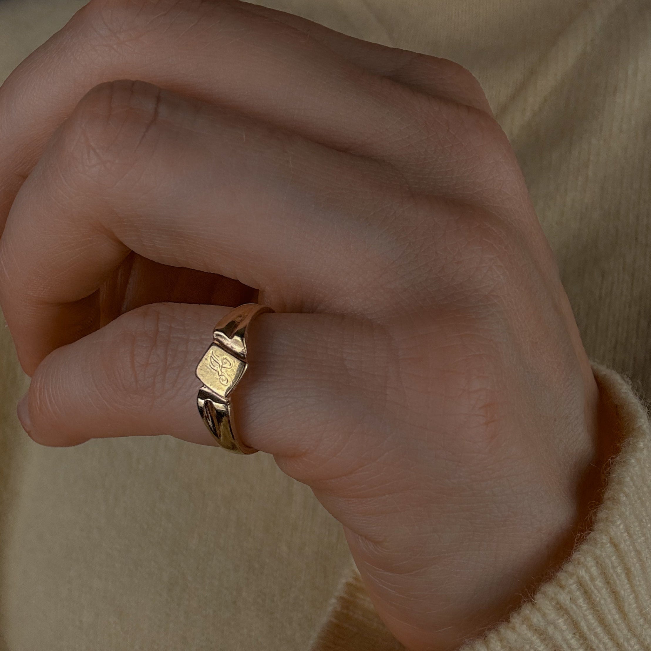 'A' Signet Ring