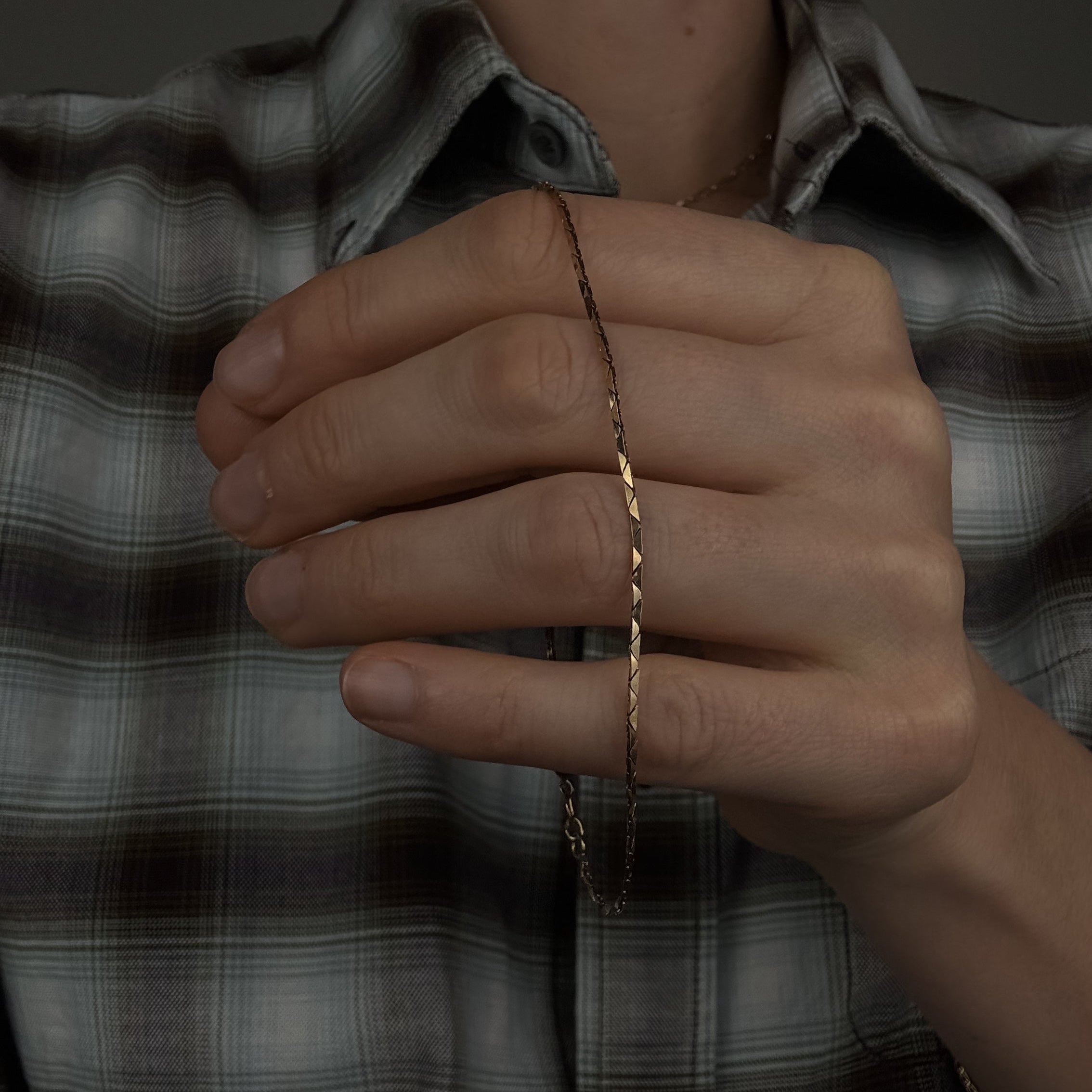 8" Diamond-Cut Cable Chain