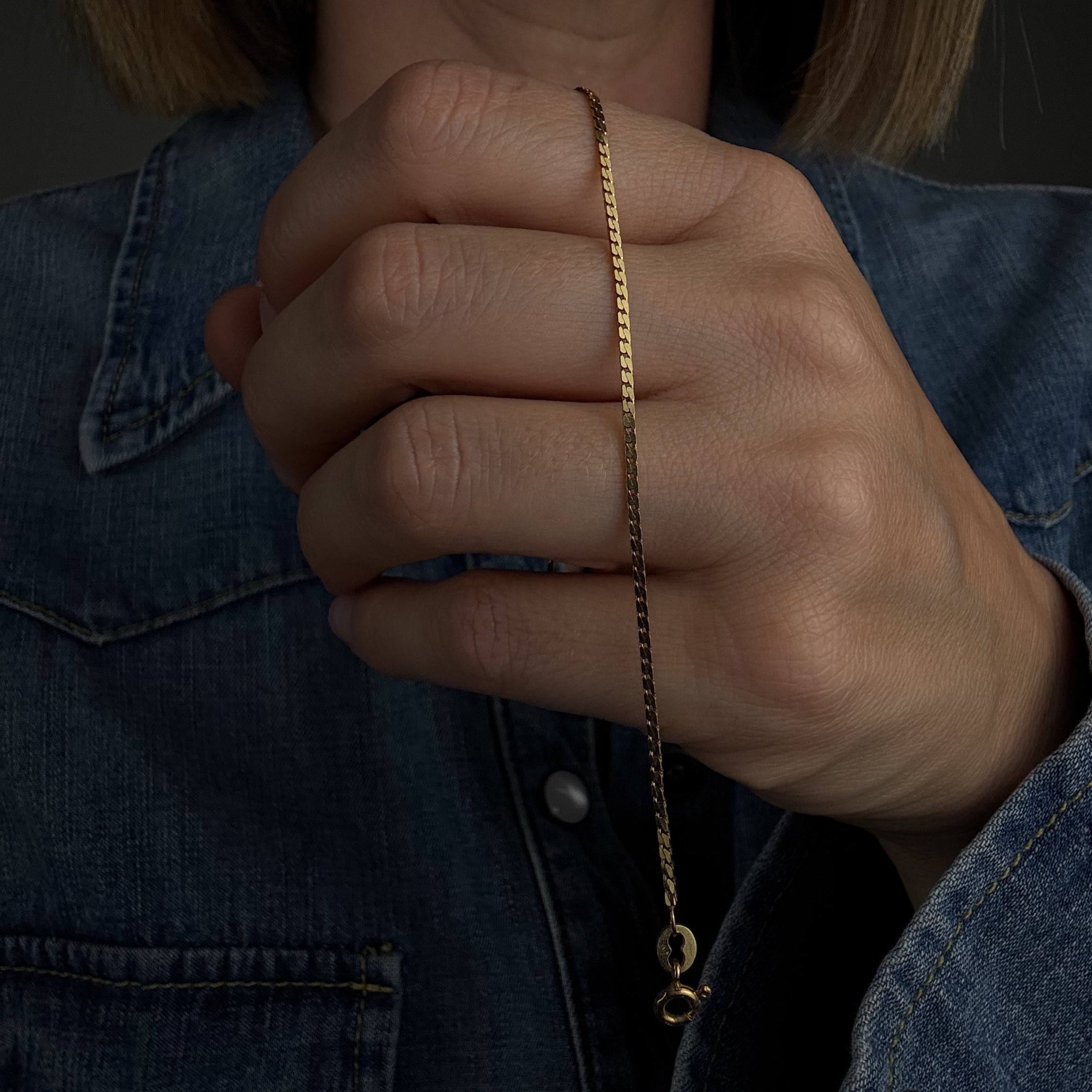6 3/4" Herringbone Bracelet