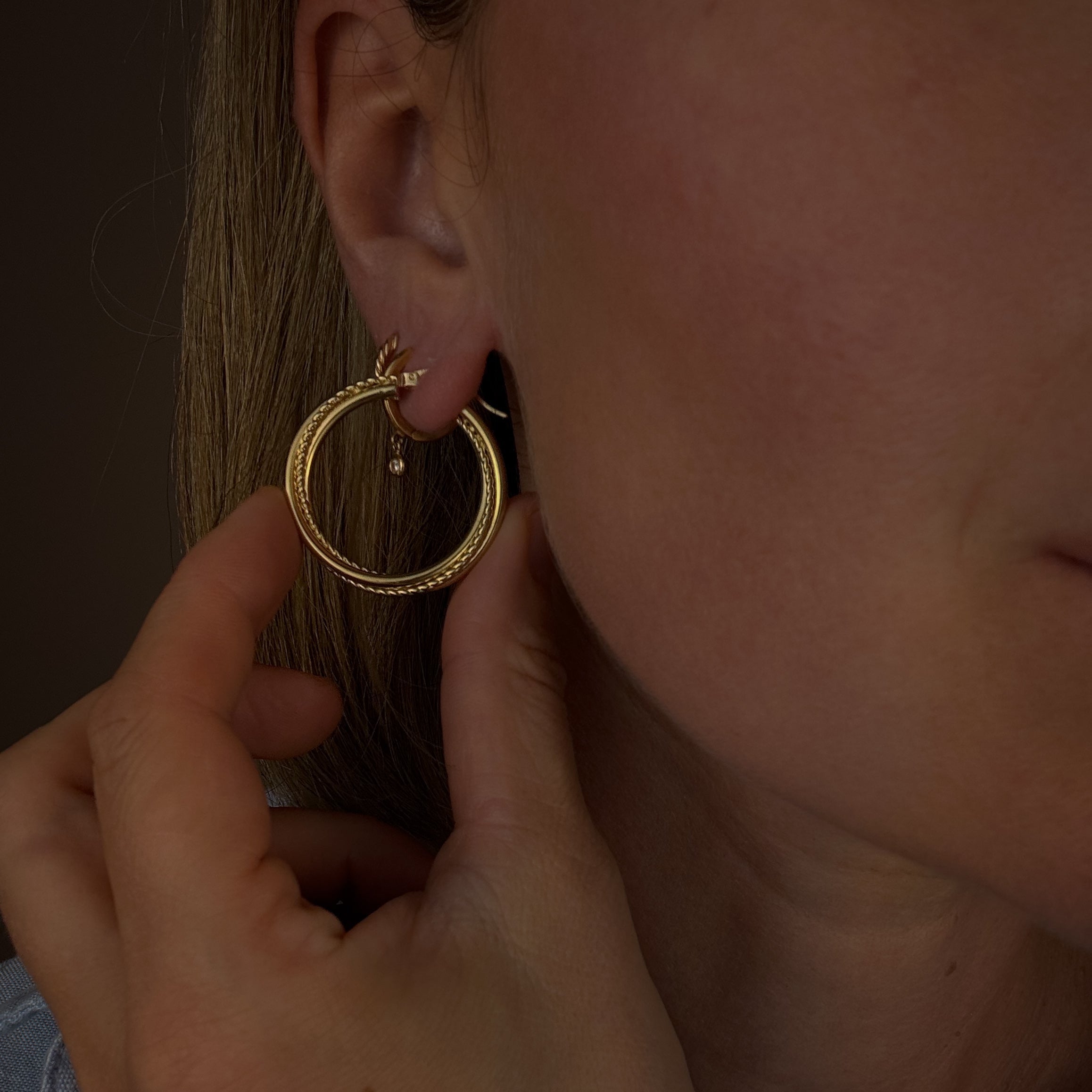 33.5 Rope Twist Hoops