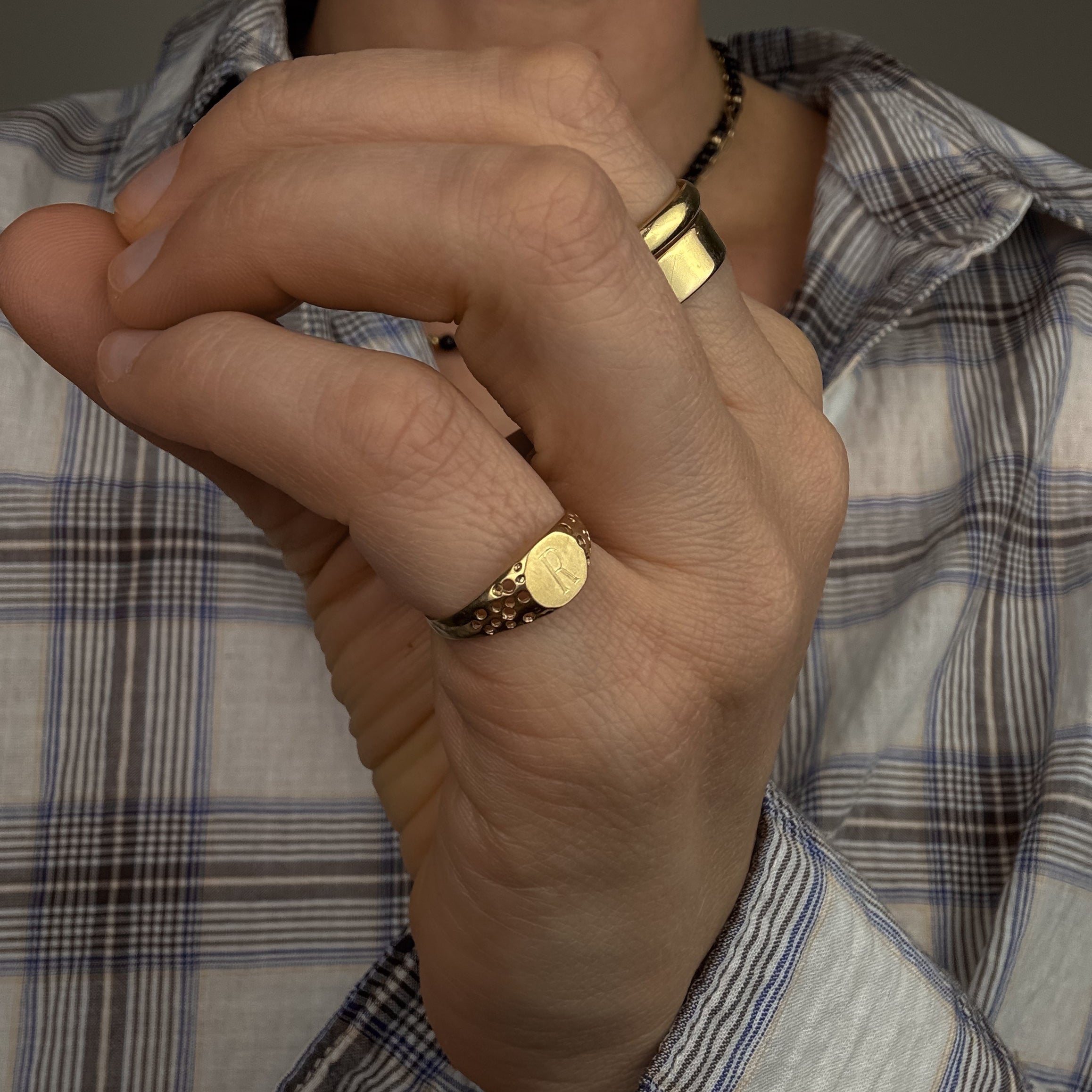 'R' Signet Ring