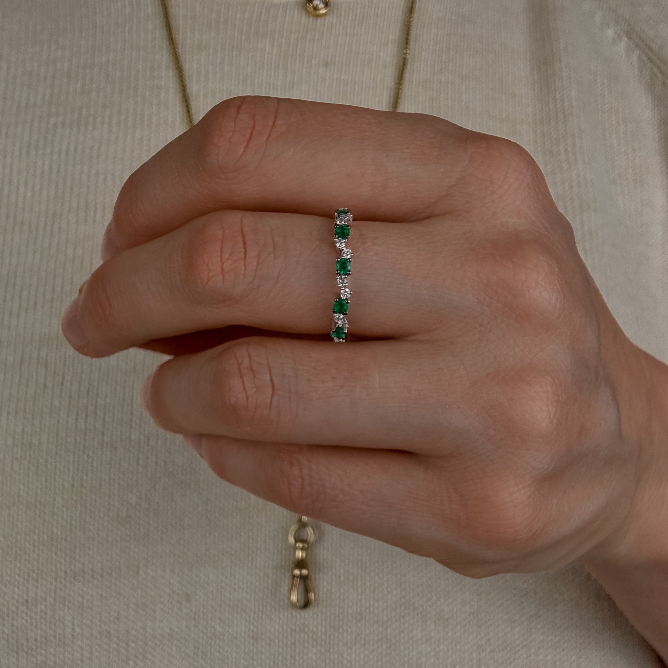 Diamond and Emerald Band