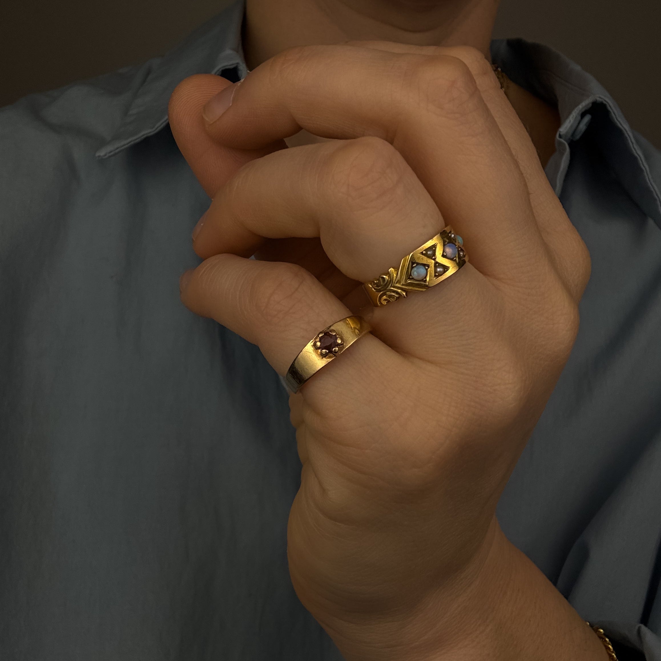 Solitaire Ruby Band